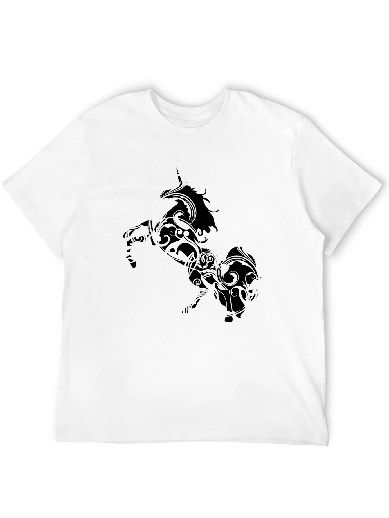 Black Unicorn Graphic Black Tee Shirt view 12