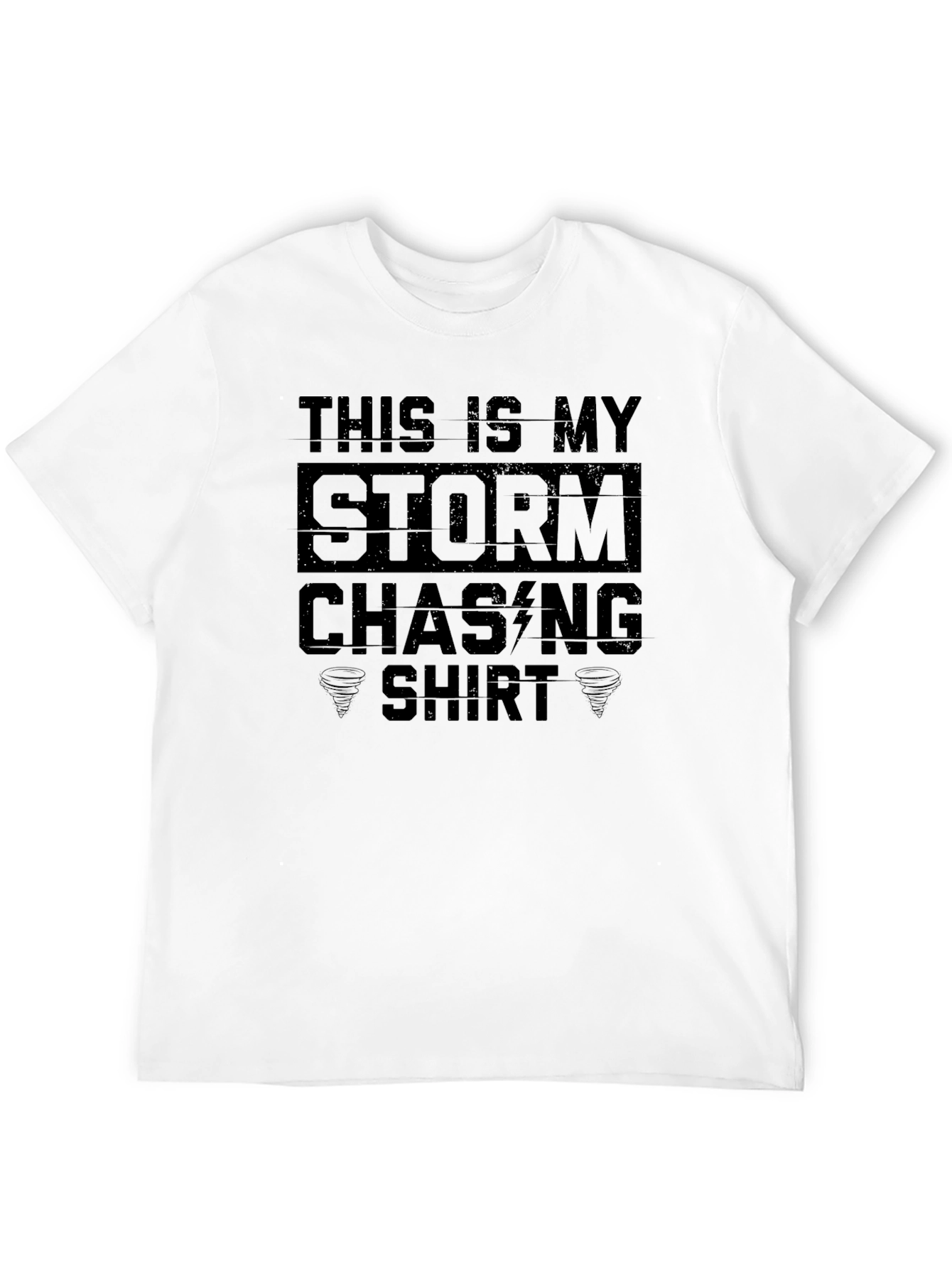 Black Storm Chasing Shirt - Weather Enthusiast Tee view 12