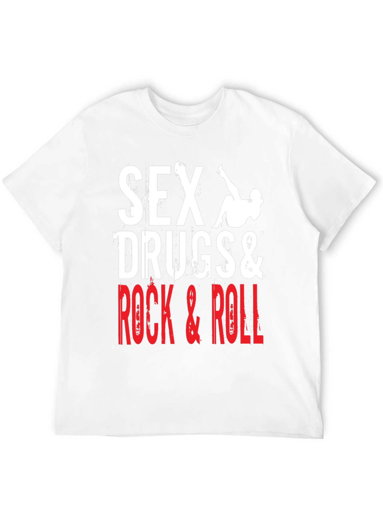 Black Sex, Drugs & Rock and Roll Graphic T-Shirt view 12