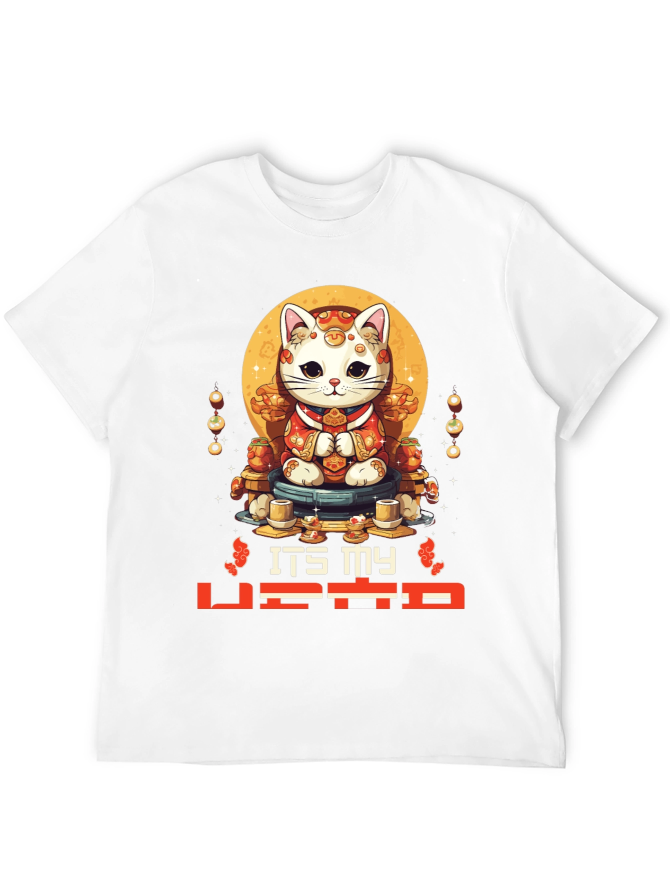 Black Lucky Cat T-Shirt - It's My Vibe view 12