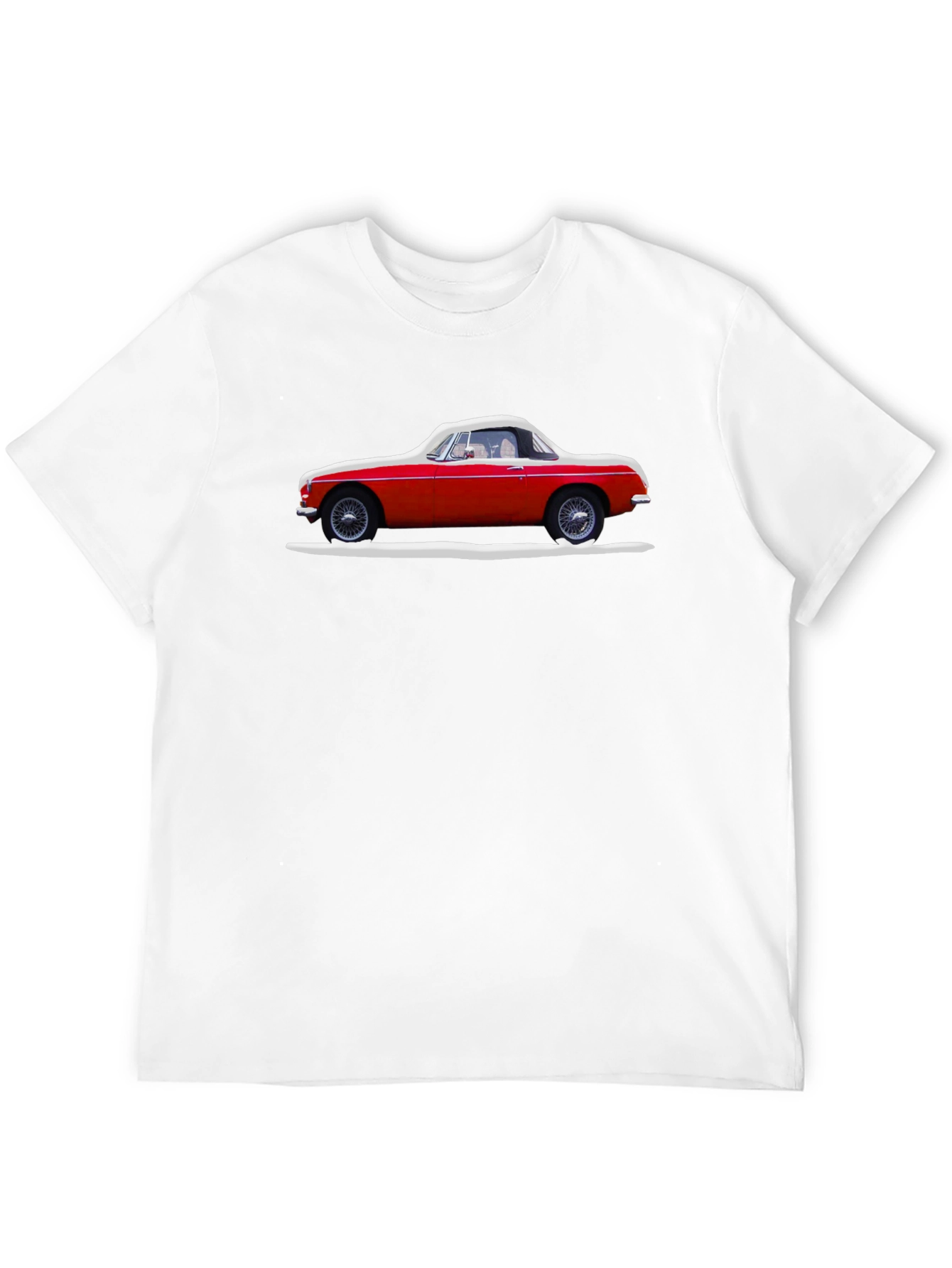 Black Classic Red Car Graphic Tee - Stylish Black T-Shirt view 12