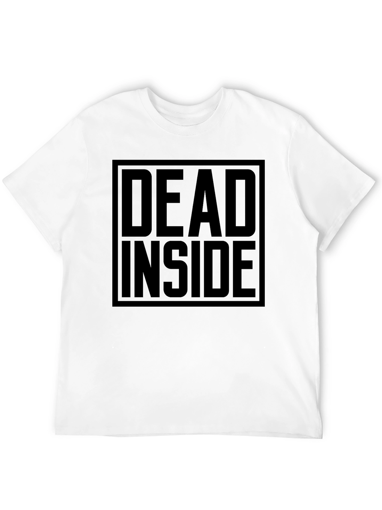 Black Dead Inside Graphic T-Shirt - Black, Unisex view 12