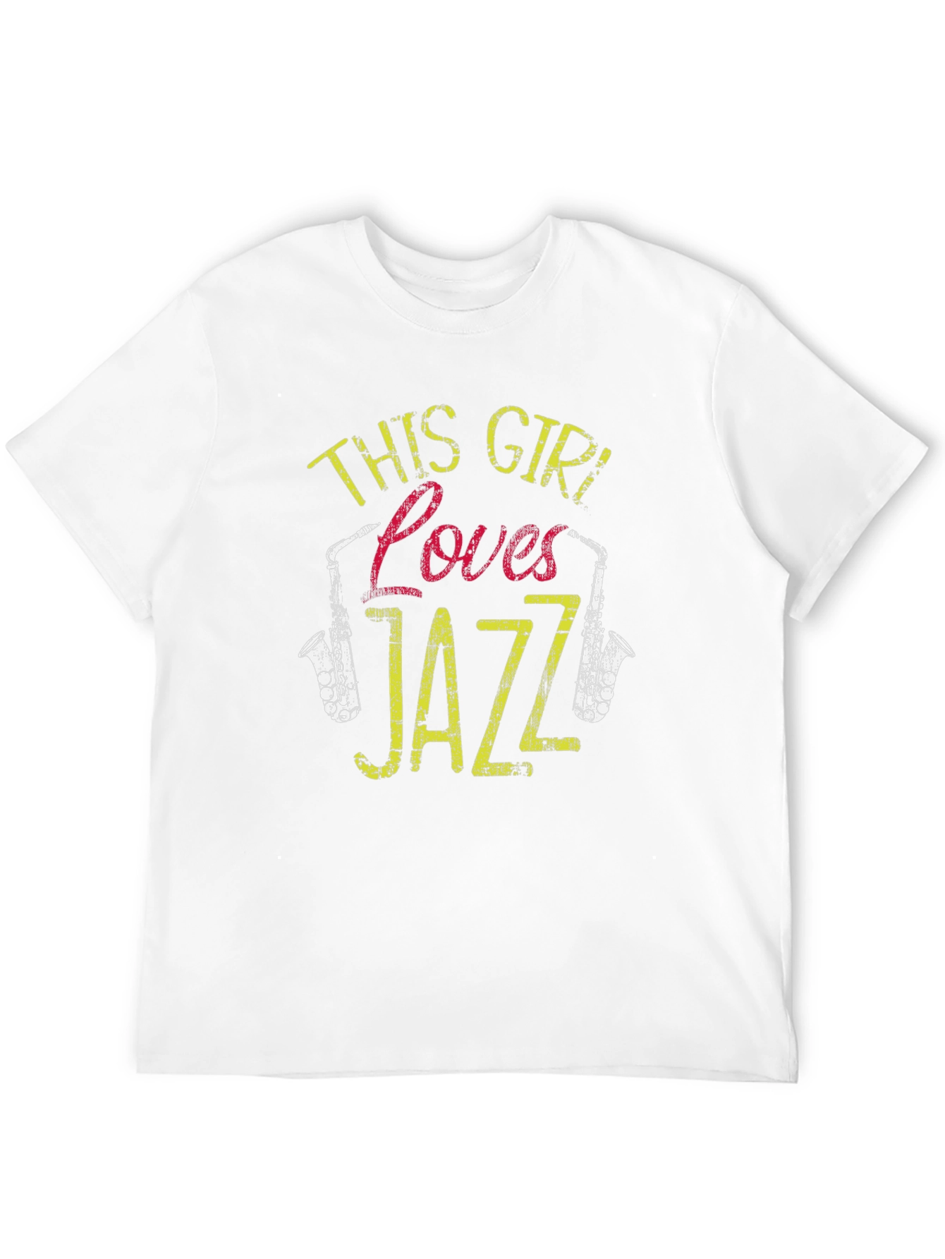 Black This Girl Loves Jazz T-Shirt - Musical Graphic Tee view 12