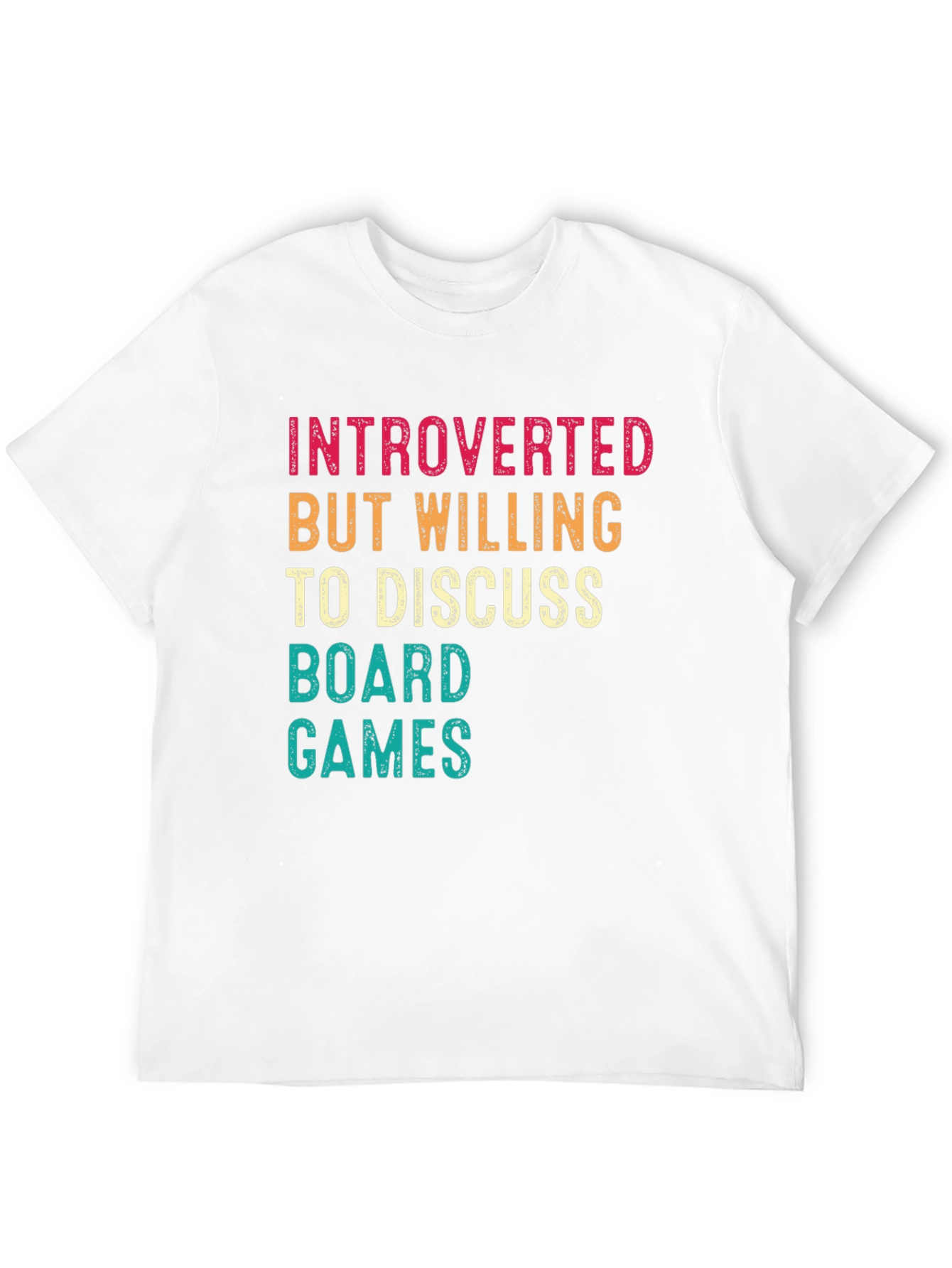 Black Introverted Board Games Graphic Tee view 12