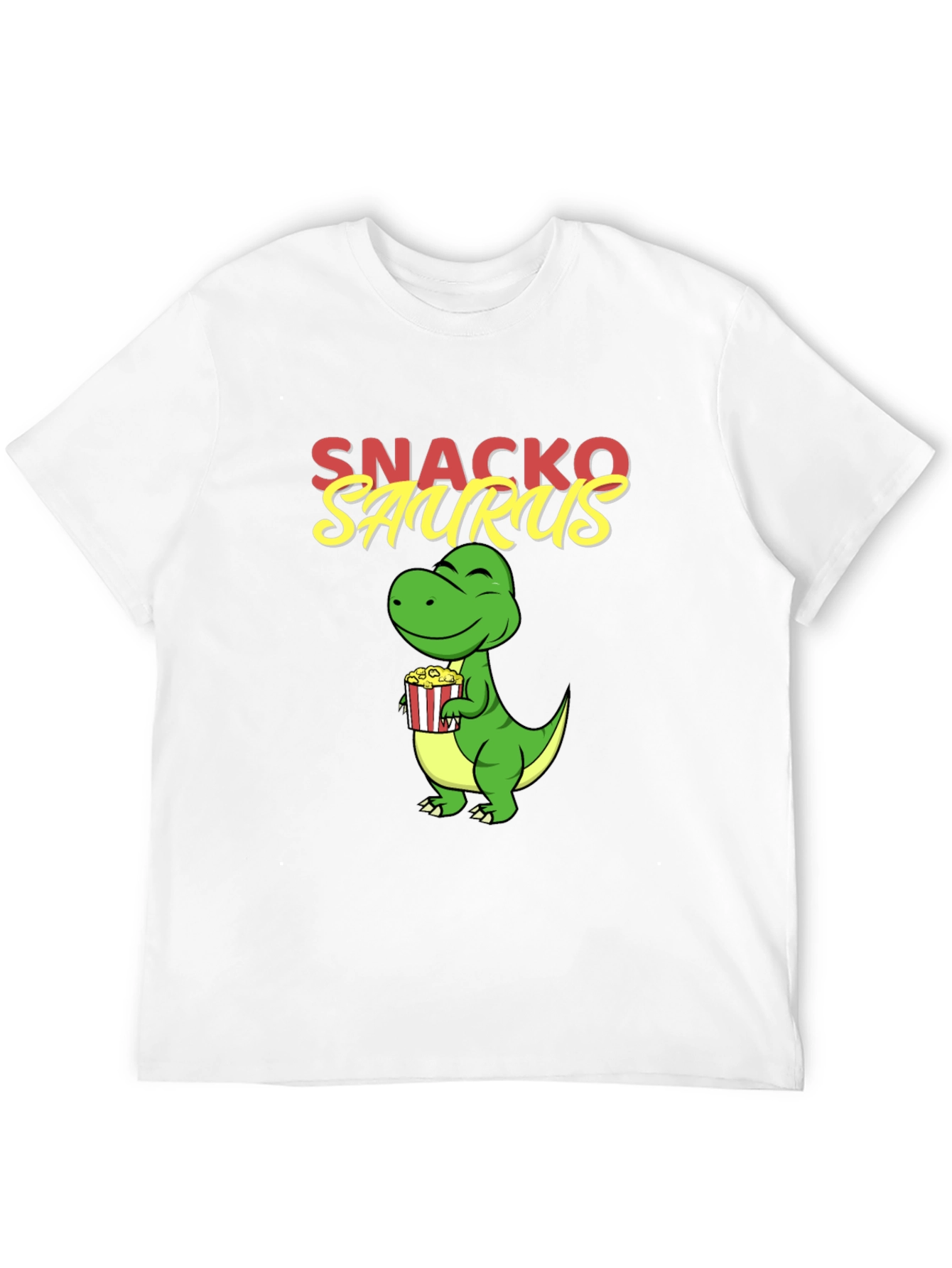 Black Snackosaurus Graphic Tee - Fun Dinosaur T-Shirt view 12