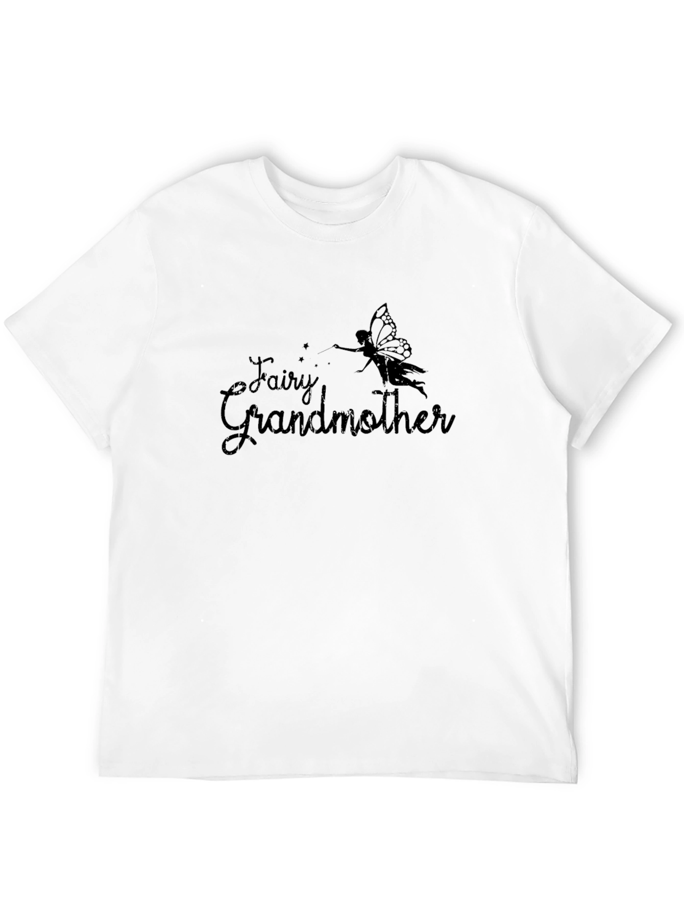 Black Fairy Grandmother Black T-Shirt view 12