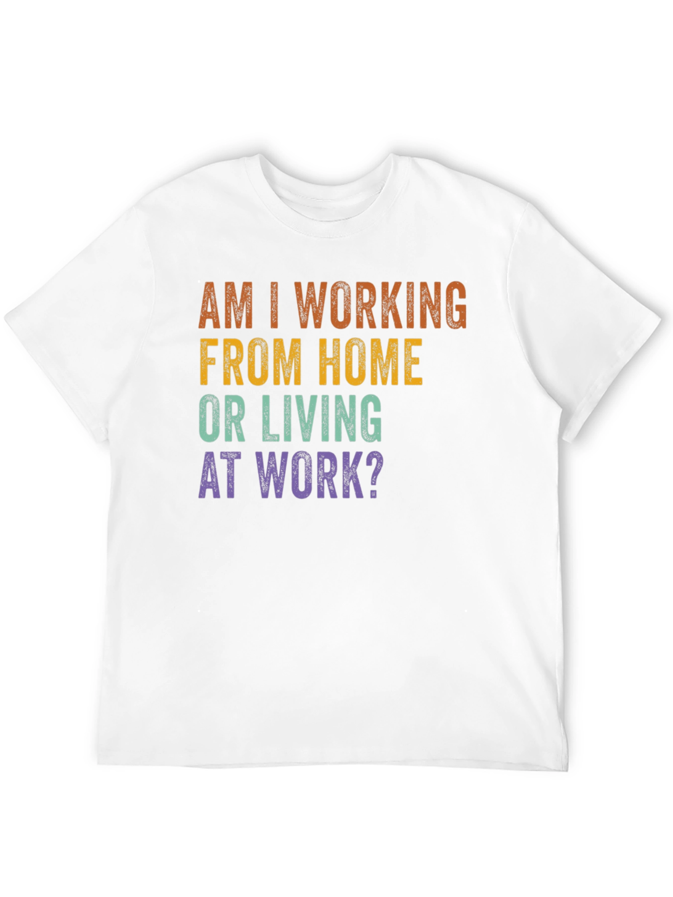 Black Working From Home T-Shirt view 12