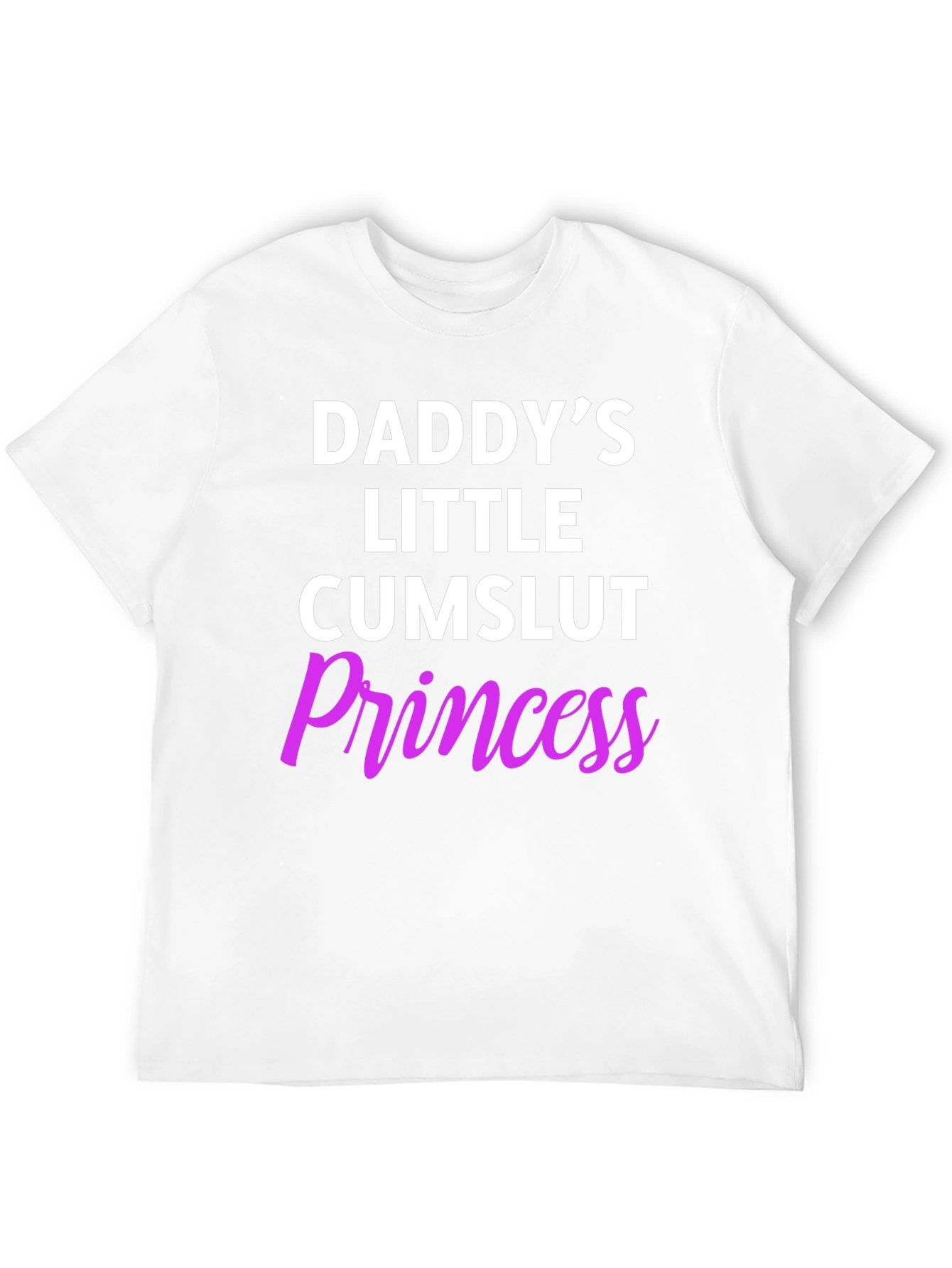 Black Daddy's Little Princess Funny T-Shirt view 12