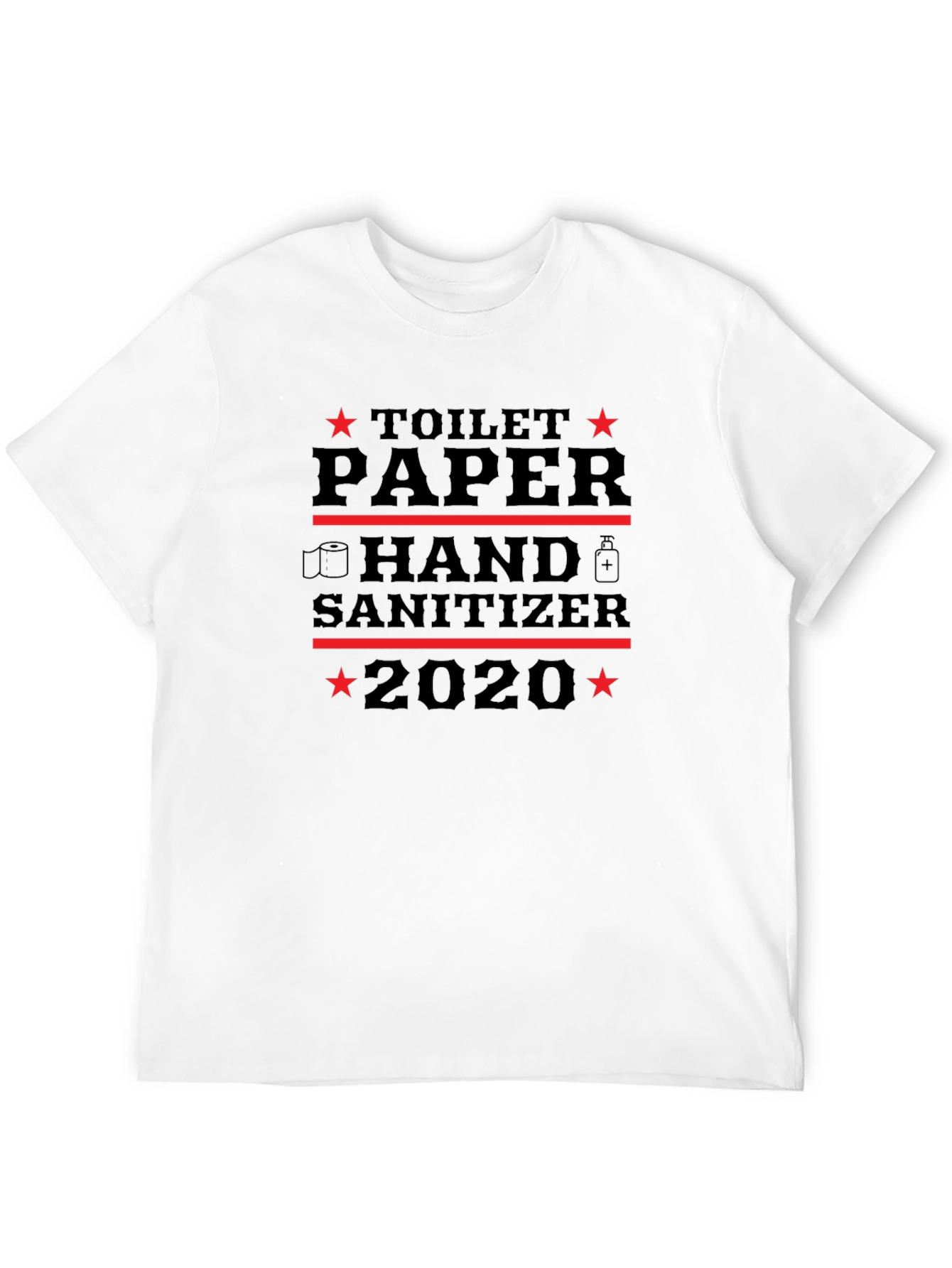 Black Toilet Paper Hand Sanitizer 2020 T-Shirt view 12