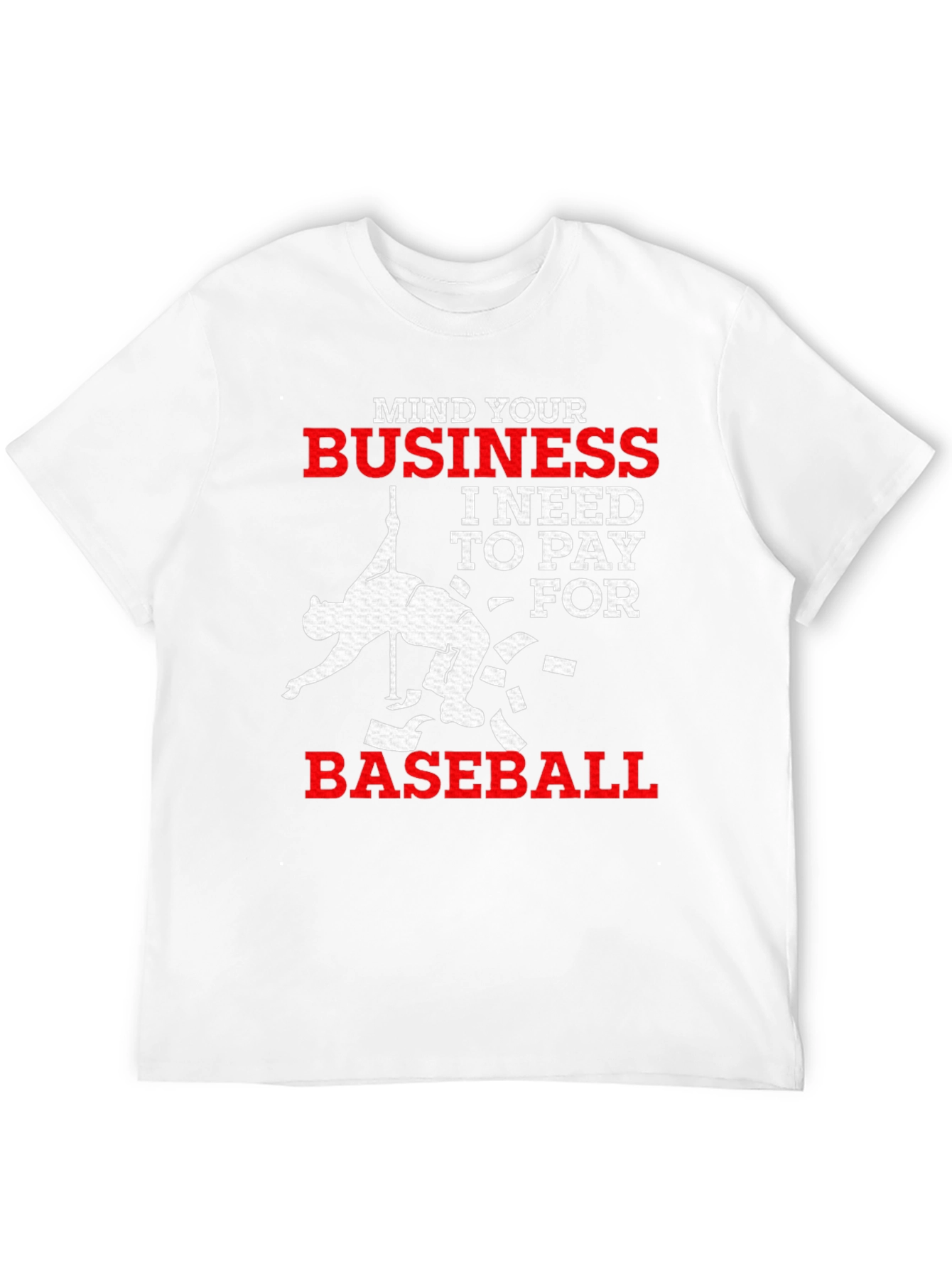 Black Mind Your Business Baseball T-Shirt view 12