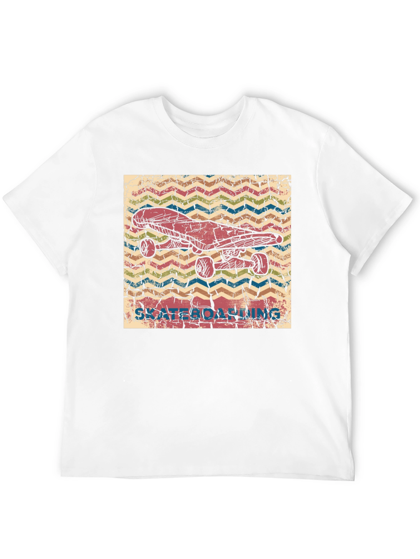 Black Skateboarding Graphic Tee - Retro Style view 12