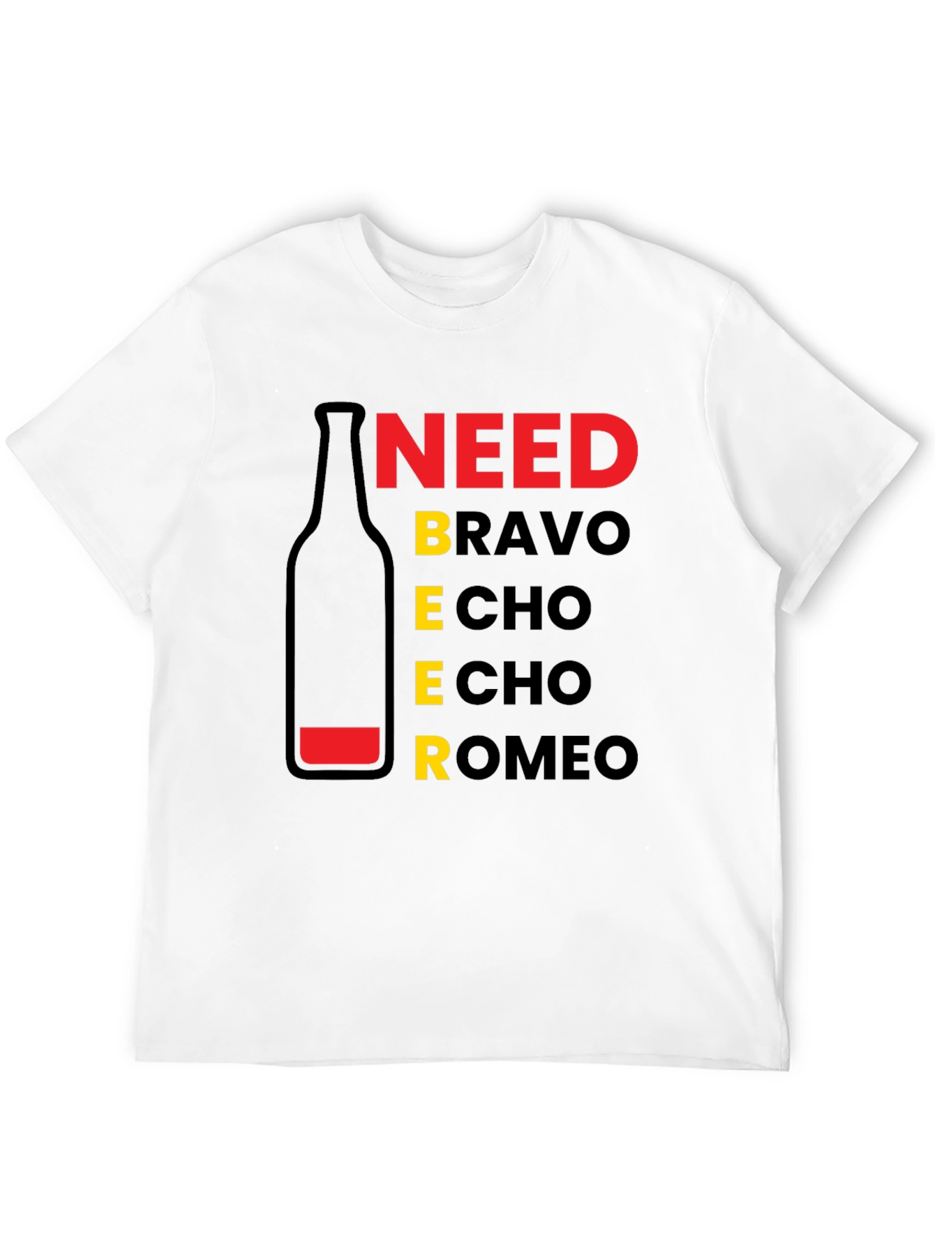 Black Need Beer T-Shirt - Funny Graphic Tee view 12