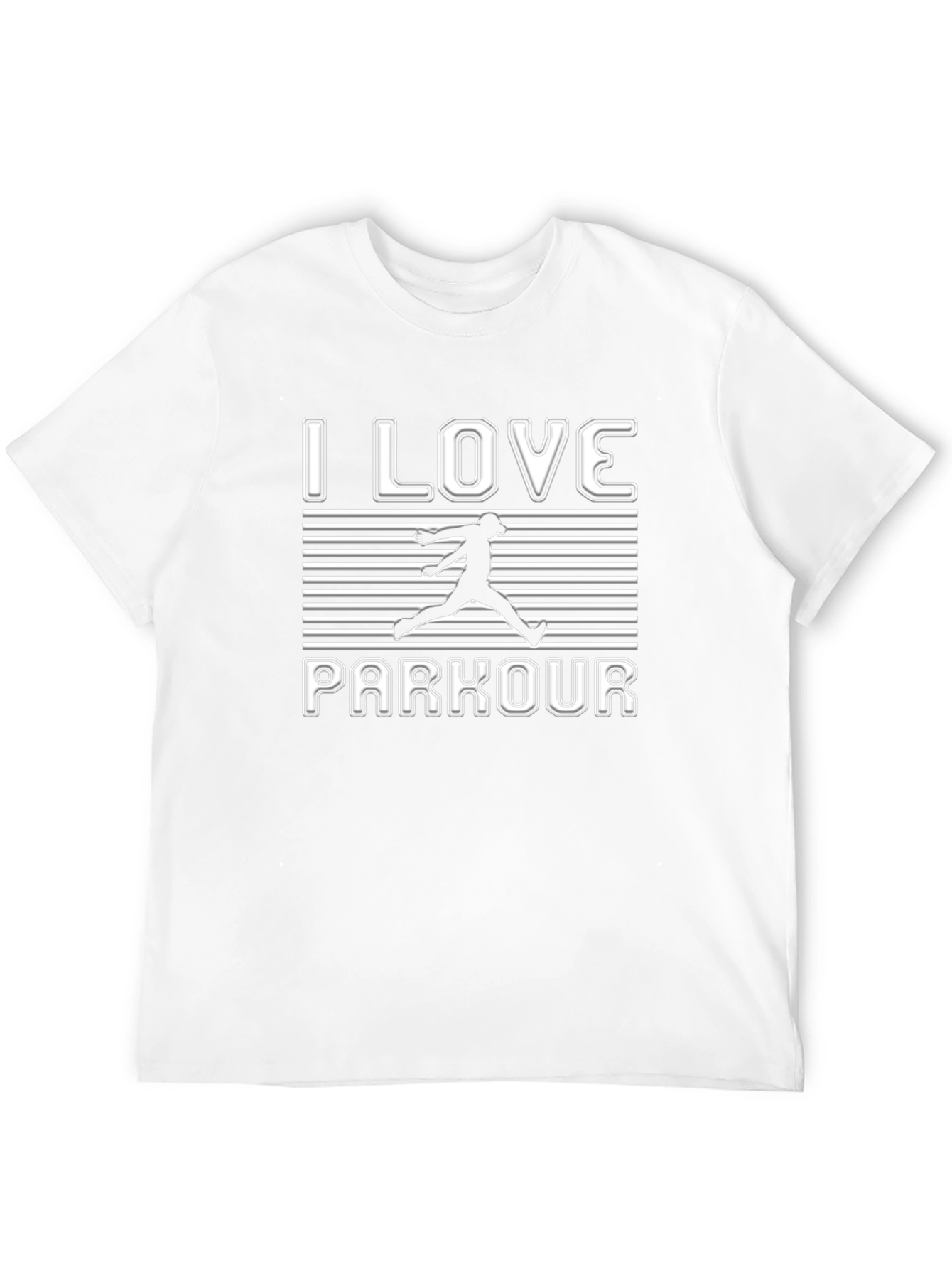 Black I Love Parkour Black T-Shirt - Athletic Streetwear view 12