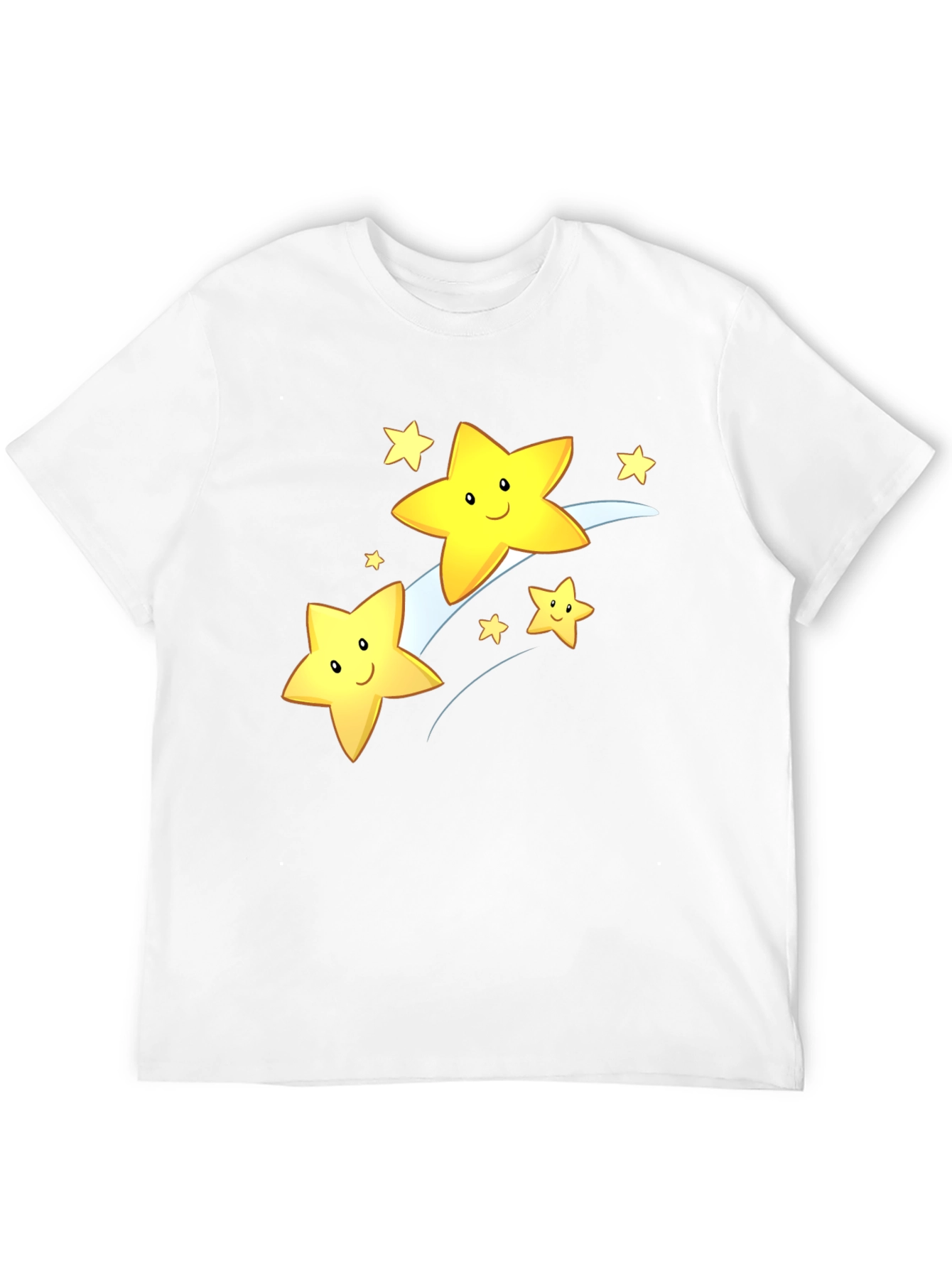 Black Shooting Star Graphic Tee - Black Cotton Blend view 12