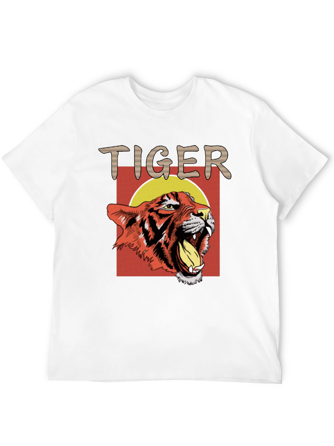 Black Tiger Graphic Tee - Bold Animal Print T-Shirt view 12