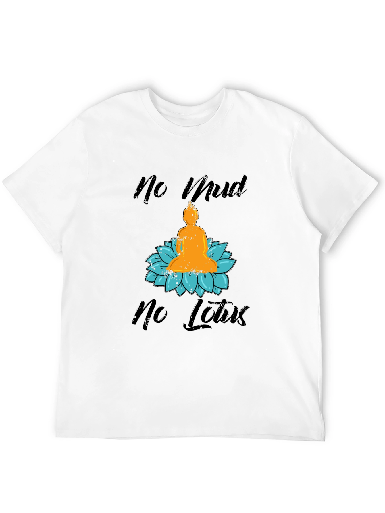 Black No Mud No Lotus Graphic Tee view 12