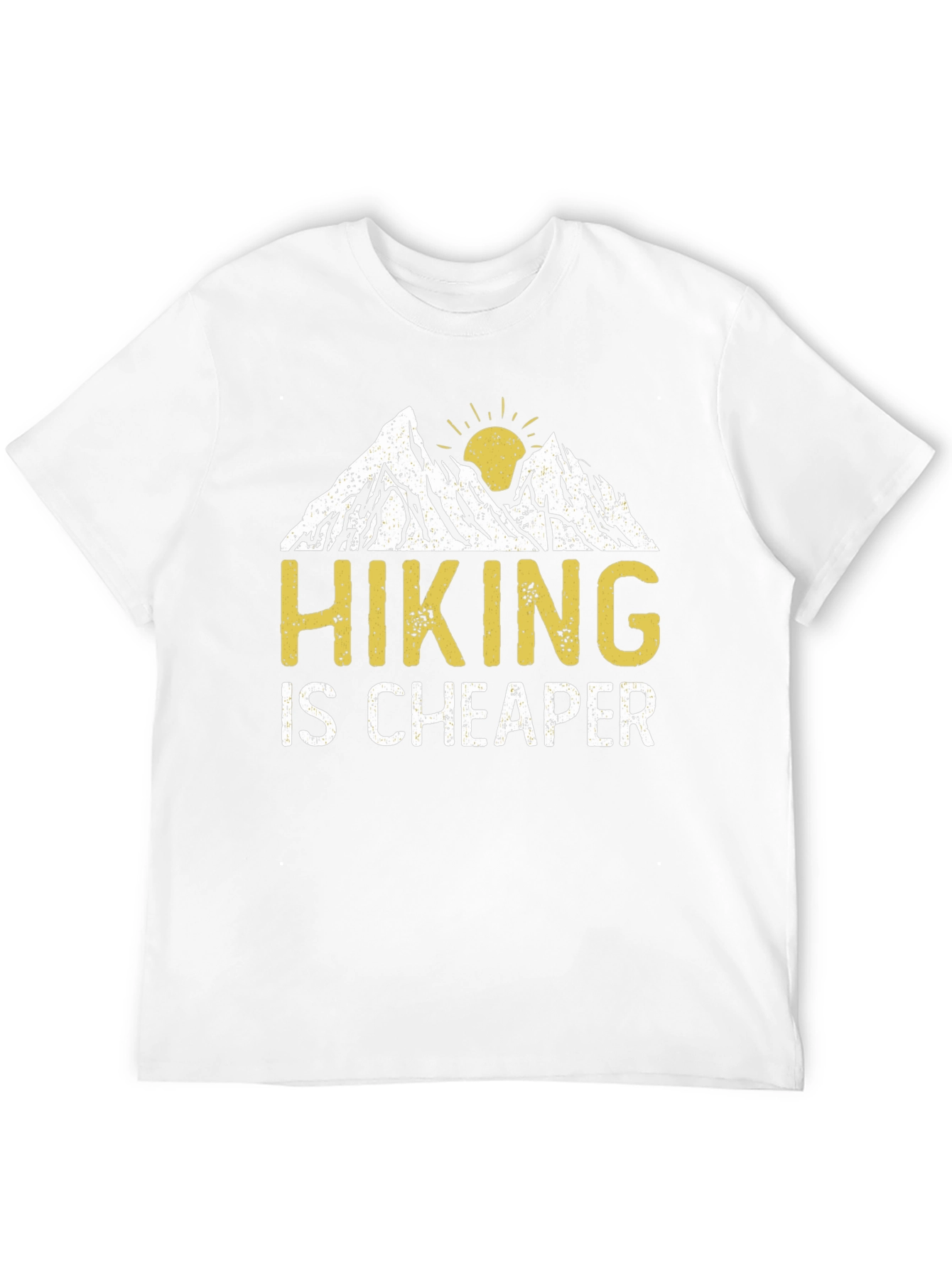 Black Hiking is Cheaper Graphic T-Shirt view 12