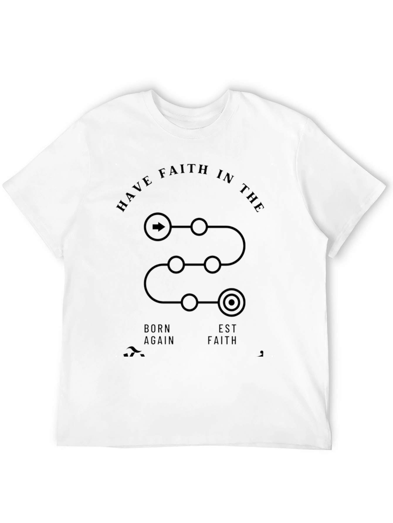 Black Faith Journey Black T-Shirt view 12
