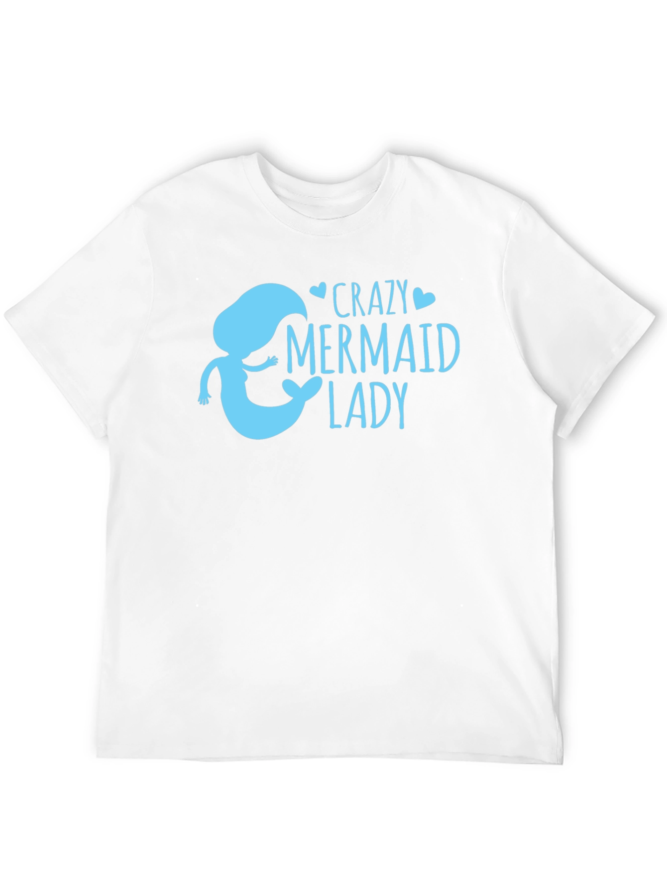 Black Crazy Mermaid Lady T-Shirt view 12
