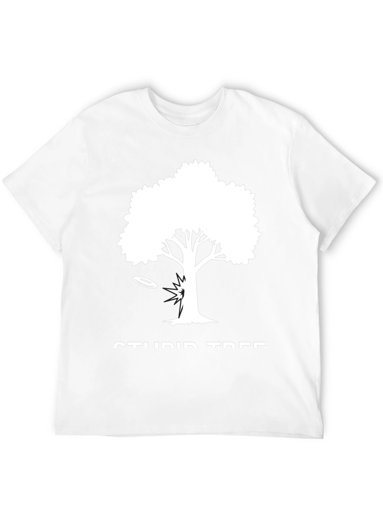 Black Stupid Tree Disc Golf T-Shirt - Funny Gift view 12
