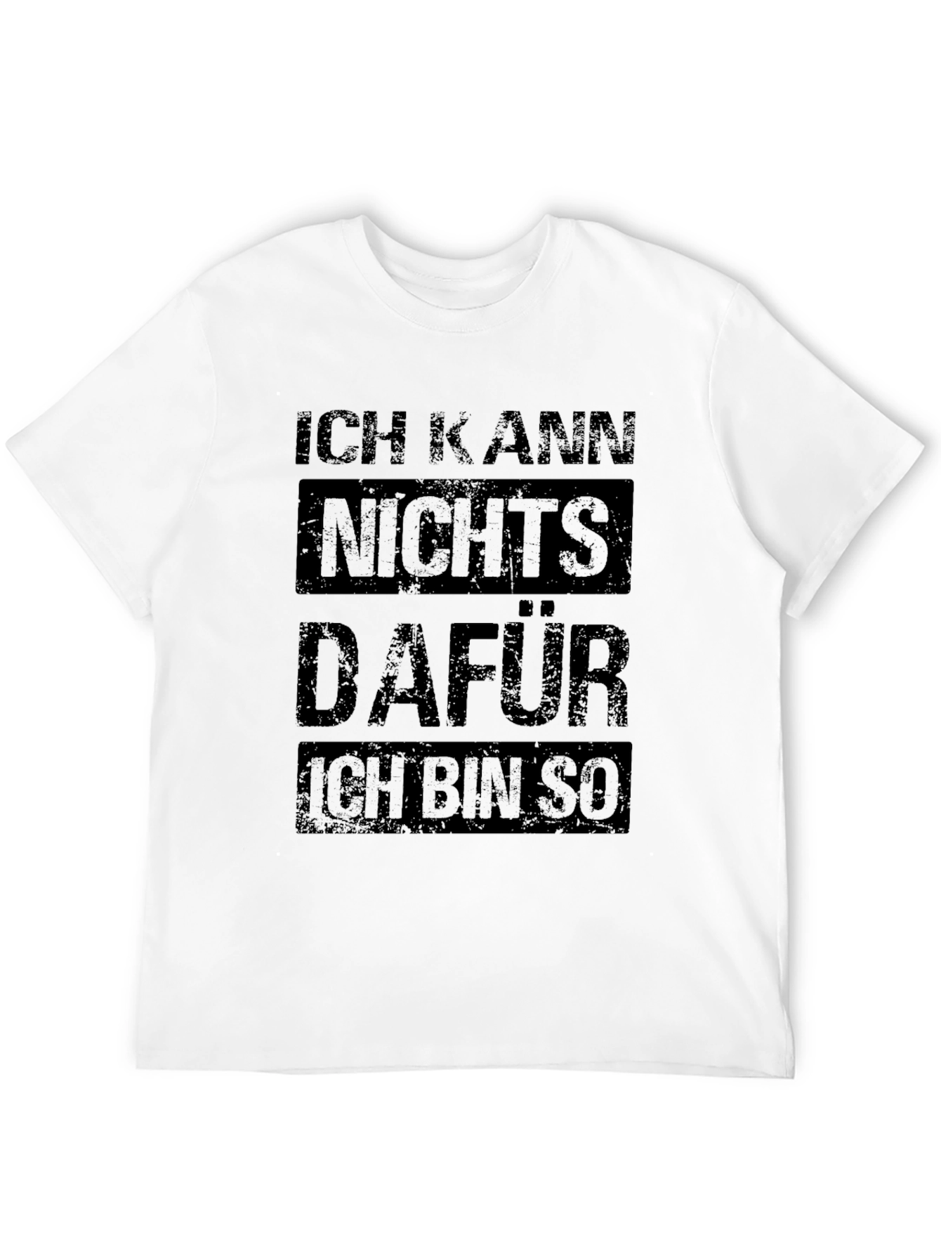 Black German Slogan T-Shirt - Ich Kann Nichts Dafur view 12