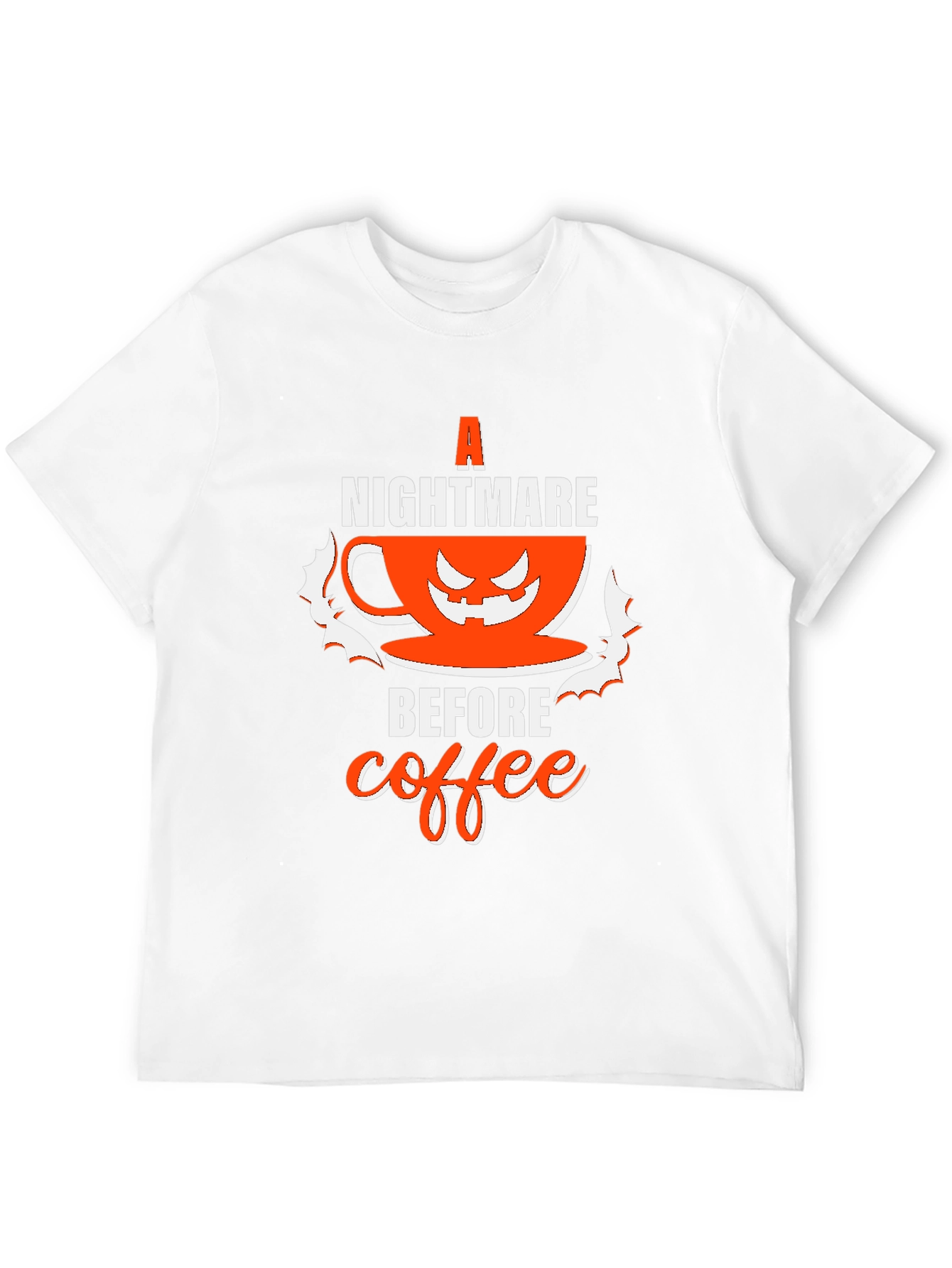 Black Nightmare Before Coffee Halloween T-Shirt view 12