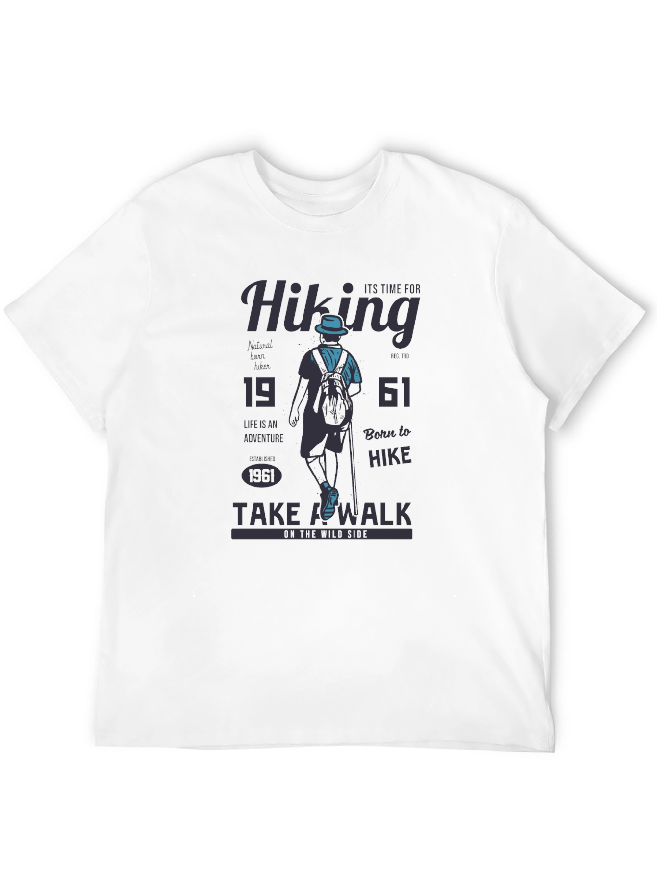 Black Hiking Adventure T-Shirt - Born to Hike view 12