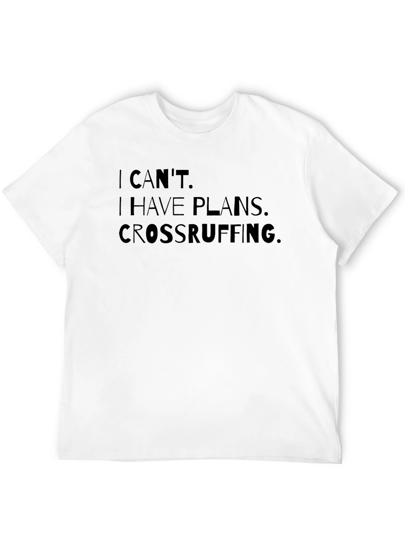 Black Crossruffing Plans Graphic T-Shirt view 12