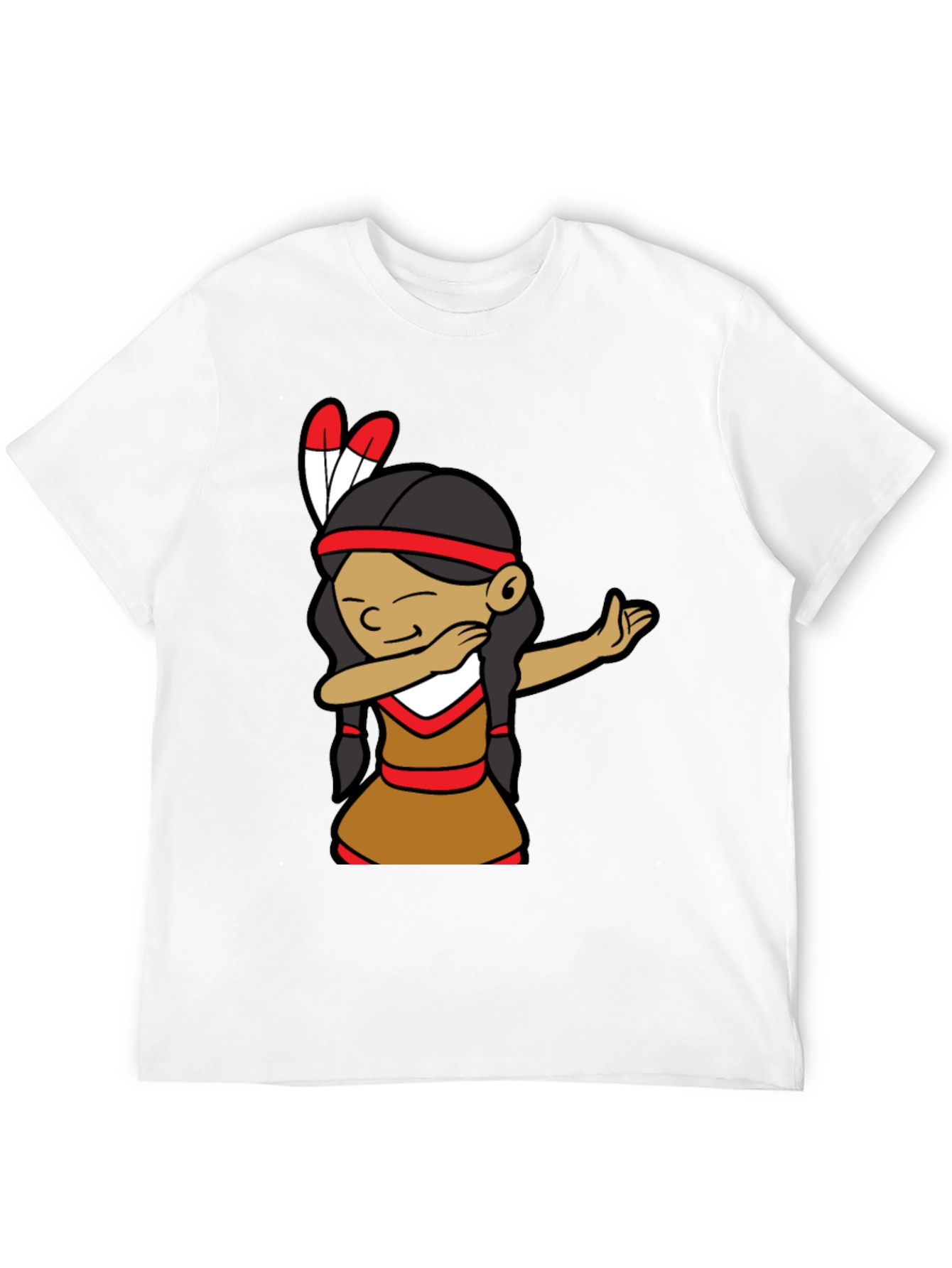 Black Native American Dab Dance Graphic Tee view 12