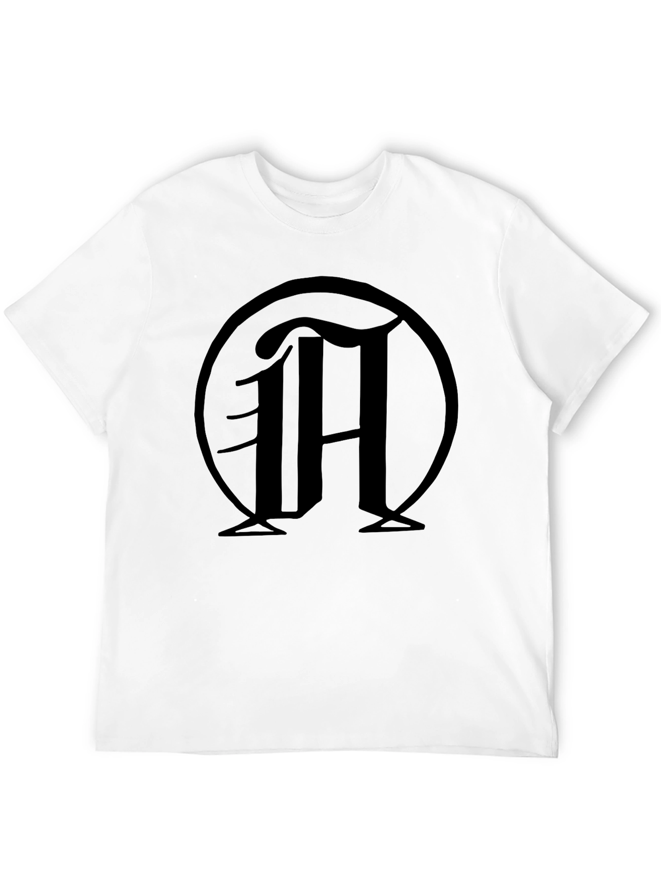 Black Black T-Shirt with "M" Logo view 12