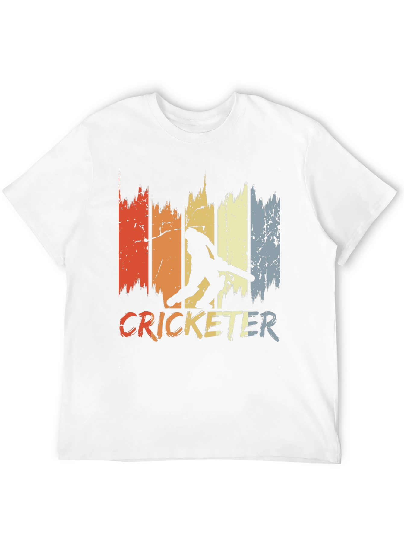 Black Vintage Cricketer T-Shirt - Retro Style view 12