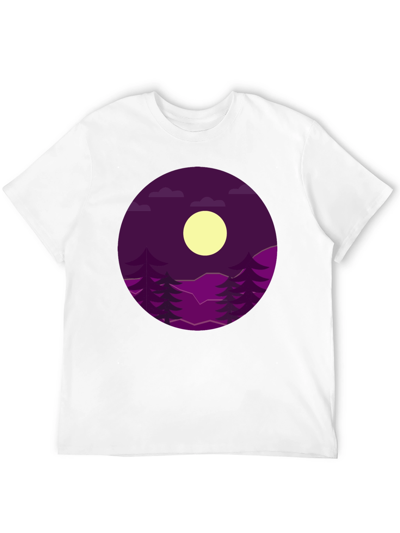 Black Night Sky Graphic Tee - Black Cotton Blend view 12