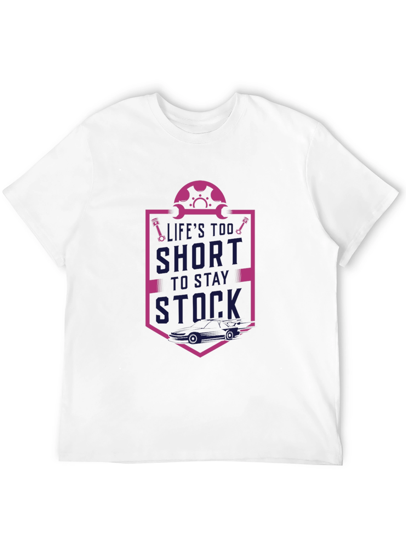 Black Life's Too Short to Stay Stock Graphic T-Shirt view 12