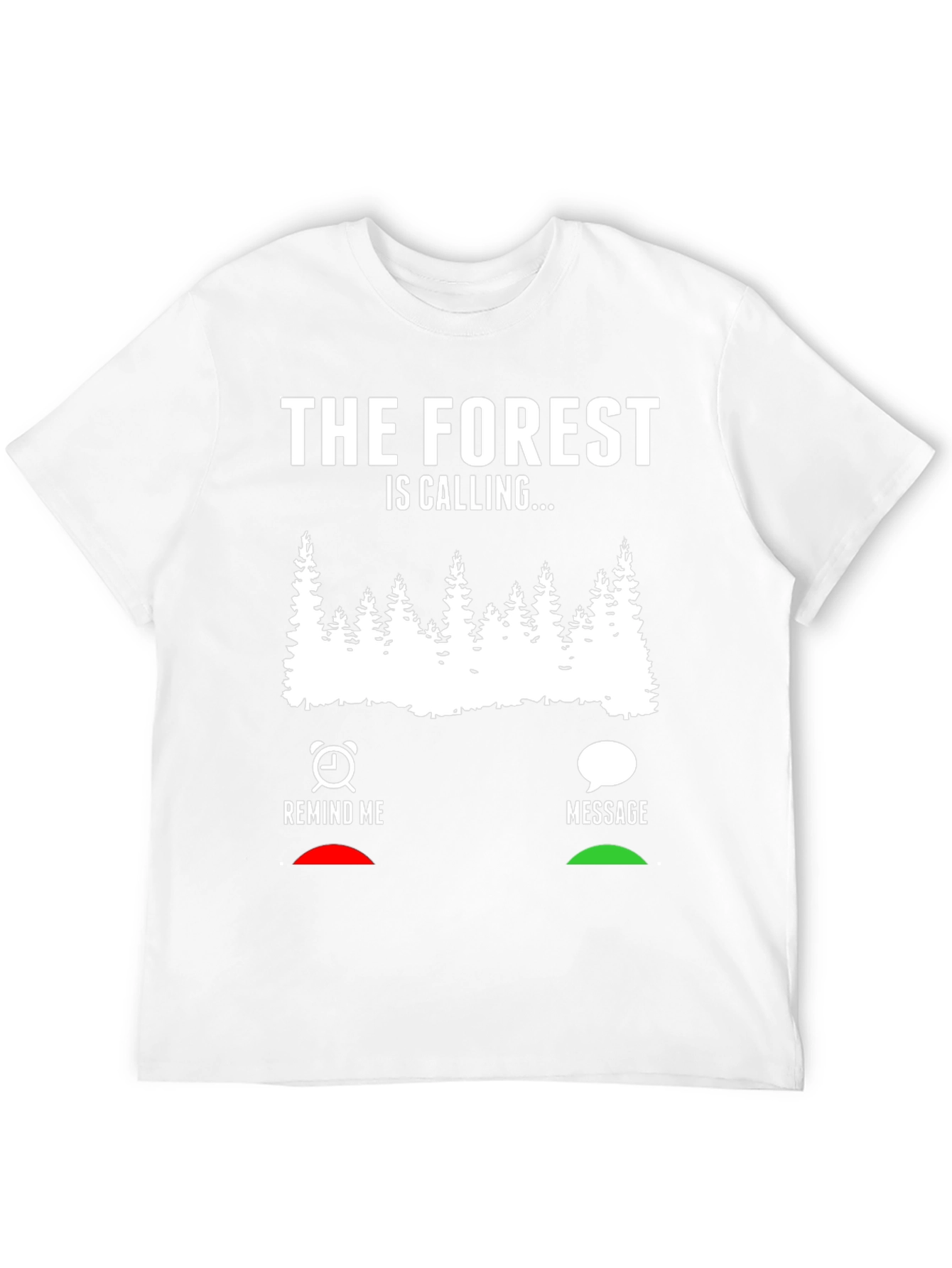 Black The Forest Is Calling Men's Black Graphic Tee view 12