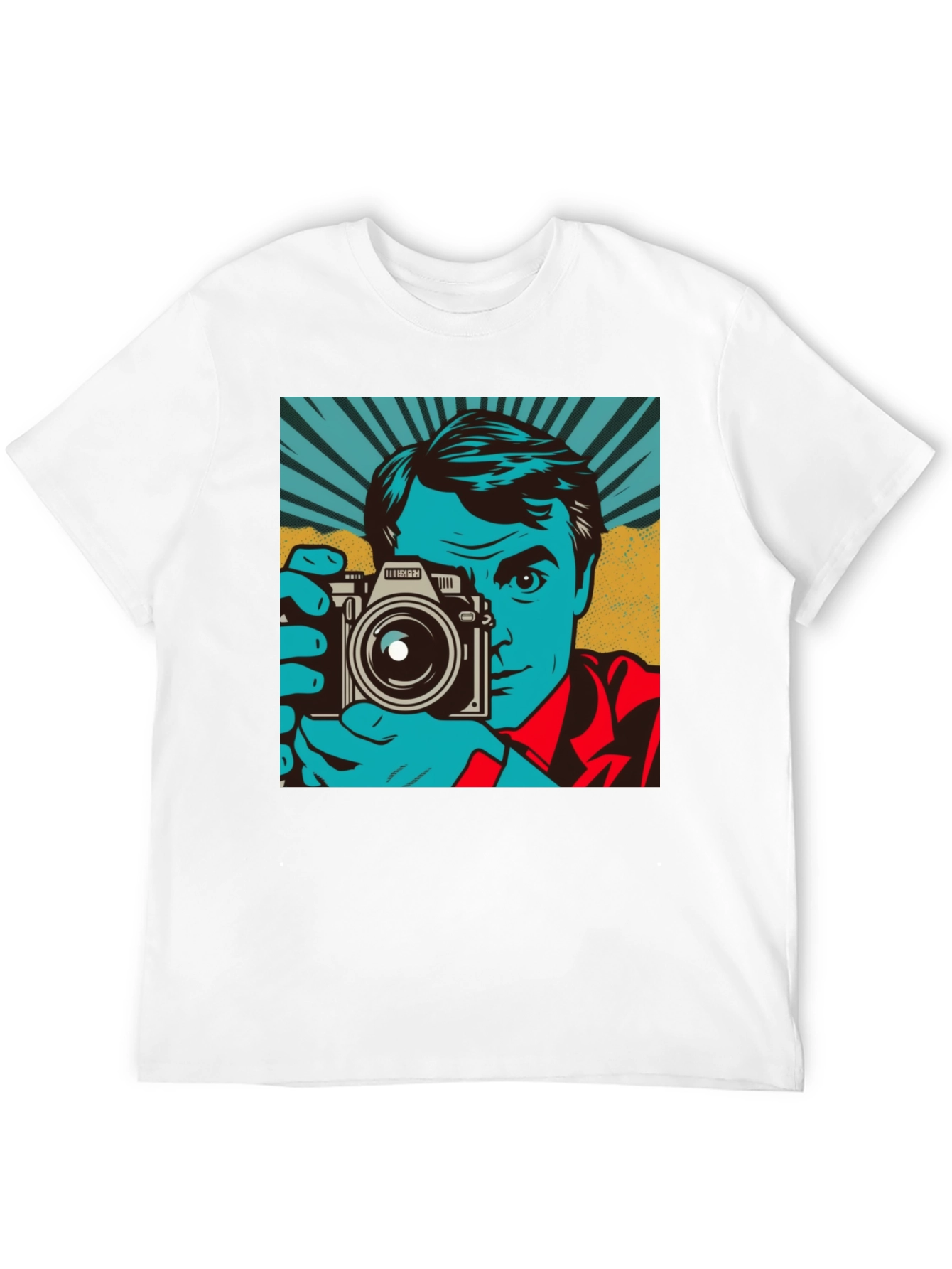 Black Retro Photographer Graphic Tee - Classic Cool Shirt view 12