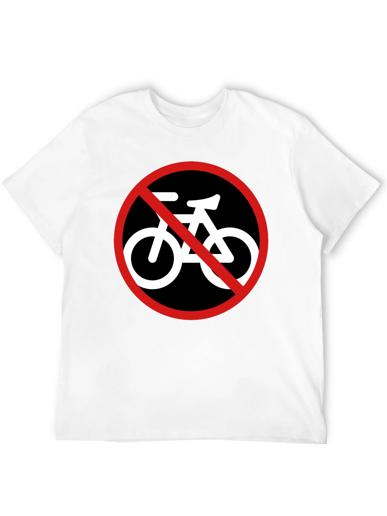 Black No Bikes Allowed Graphic Tee - Mens Black T-Shirt view 12