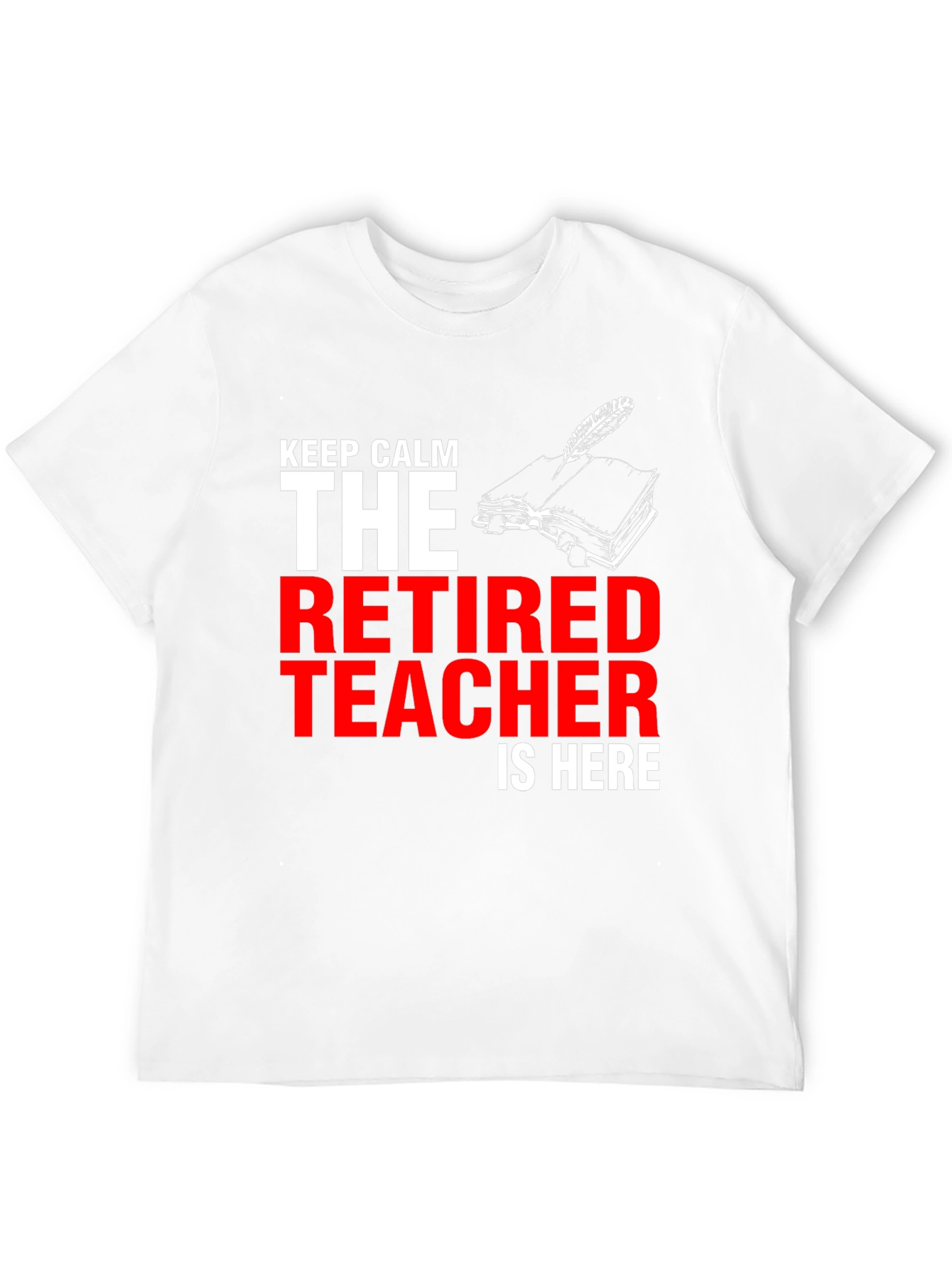 Black Retired Teacher T-Shirt - Keep Calm view 12