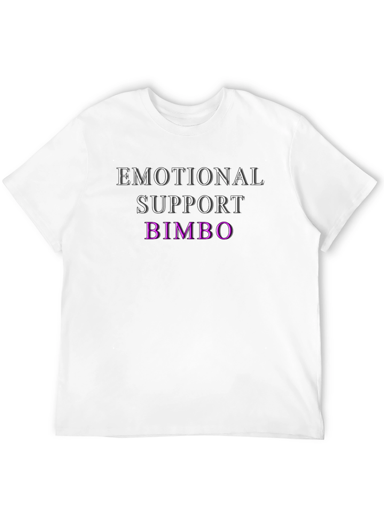 Black Emotional Support Bimbo Graphic T-Shirt view 12