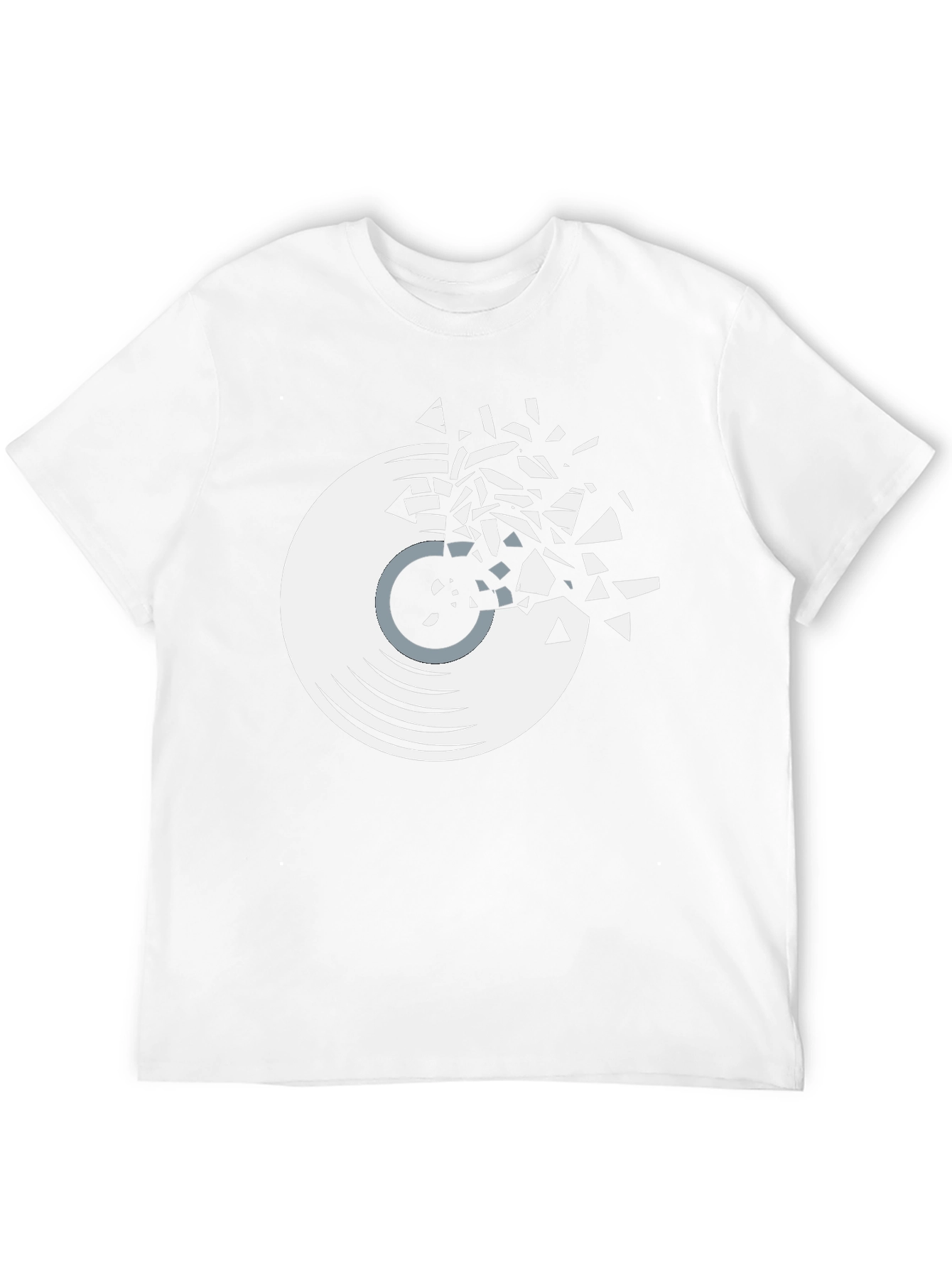 Black Shattered Record Graphic Tee - Black view 12