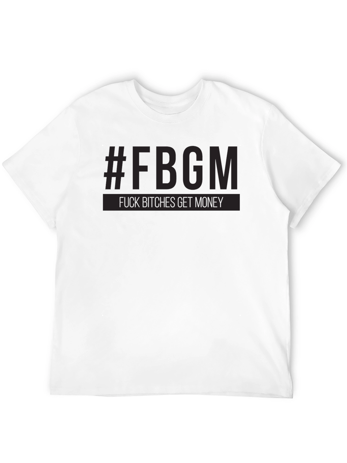 Black #FBGM Black Graphic T-Shirt - Bold Streetwear view 12