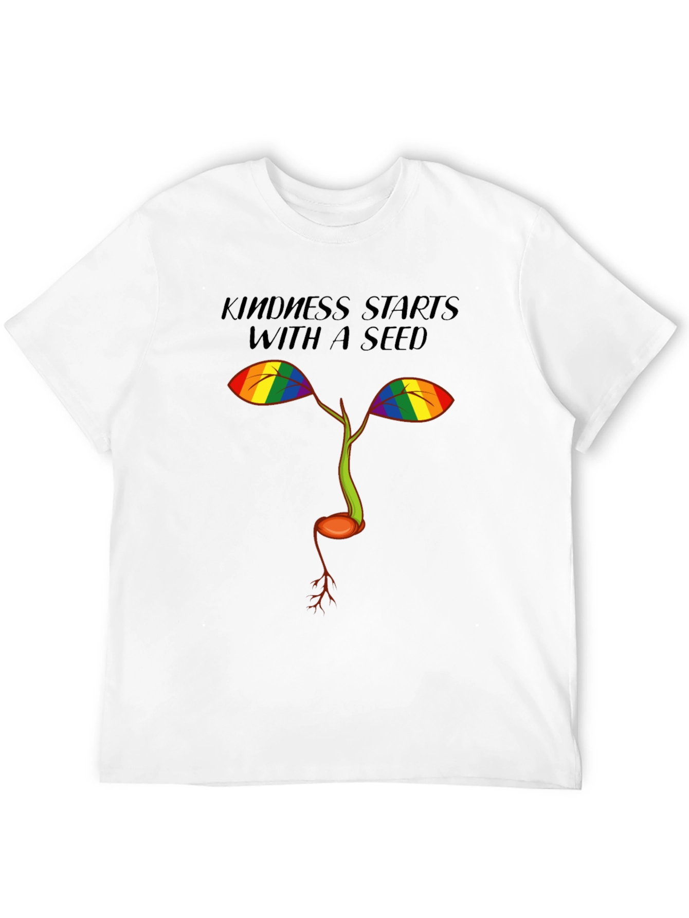 Black Kindness Starts with a Seed Black T-Shirt view 12