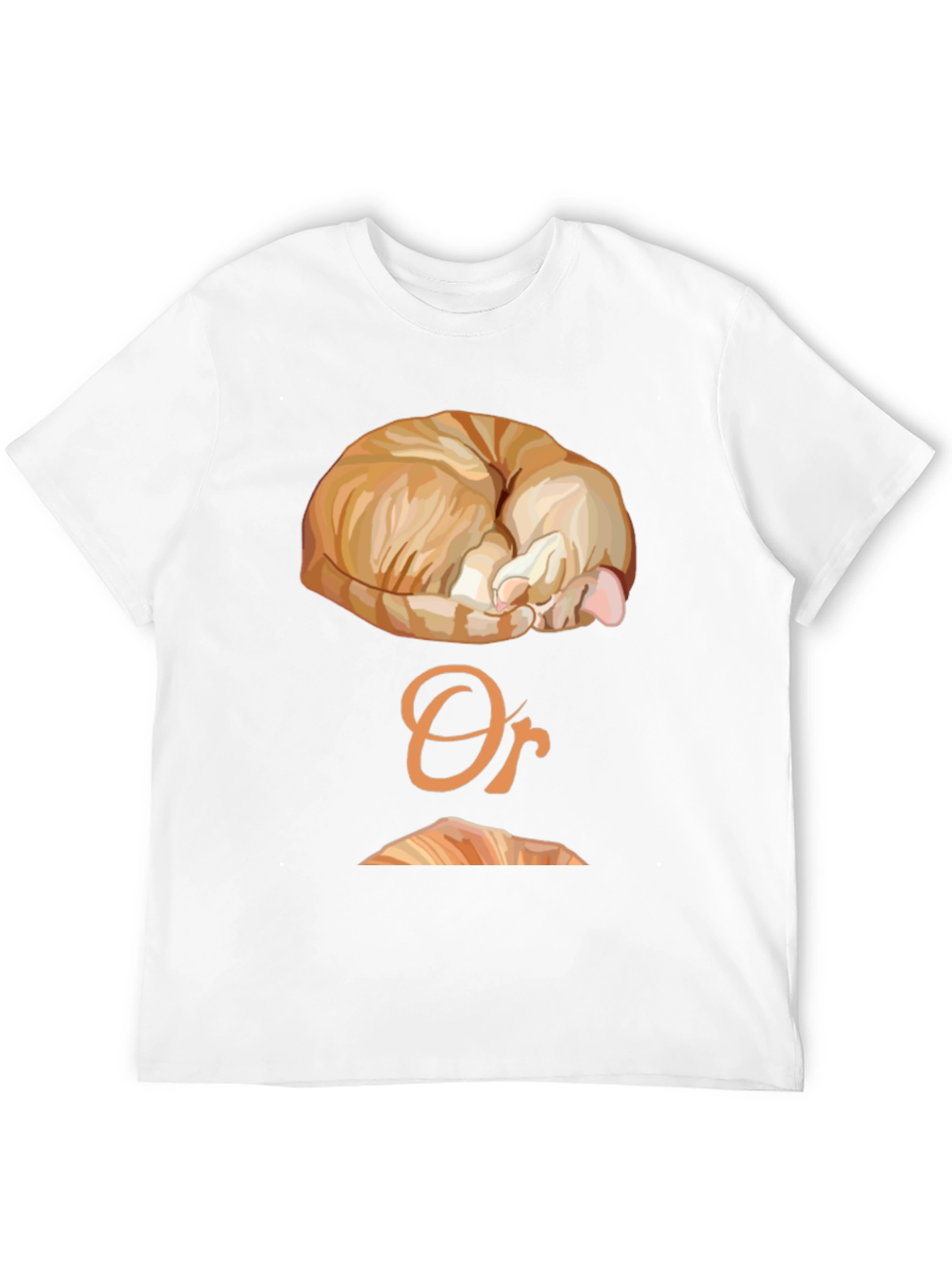 Black Cat Nap or Croissant Graphic T-Shirt view 12