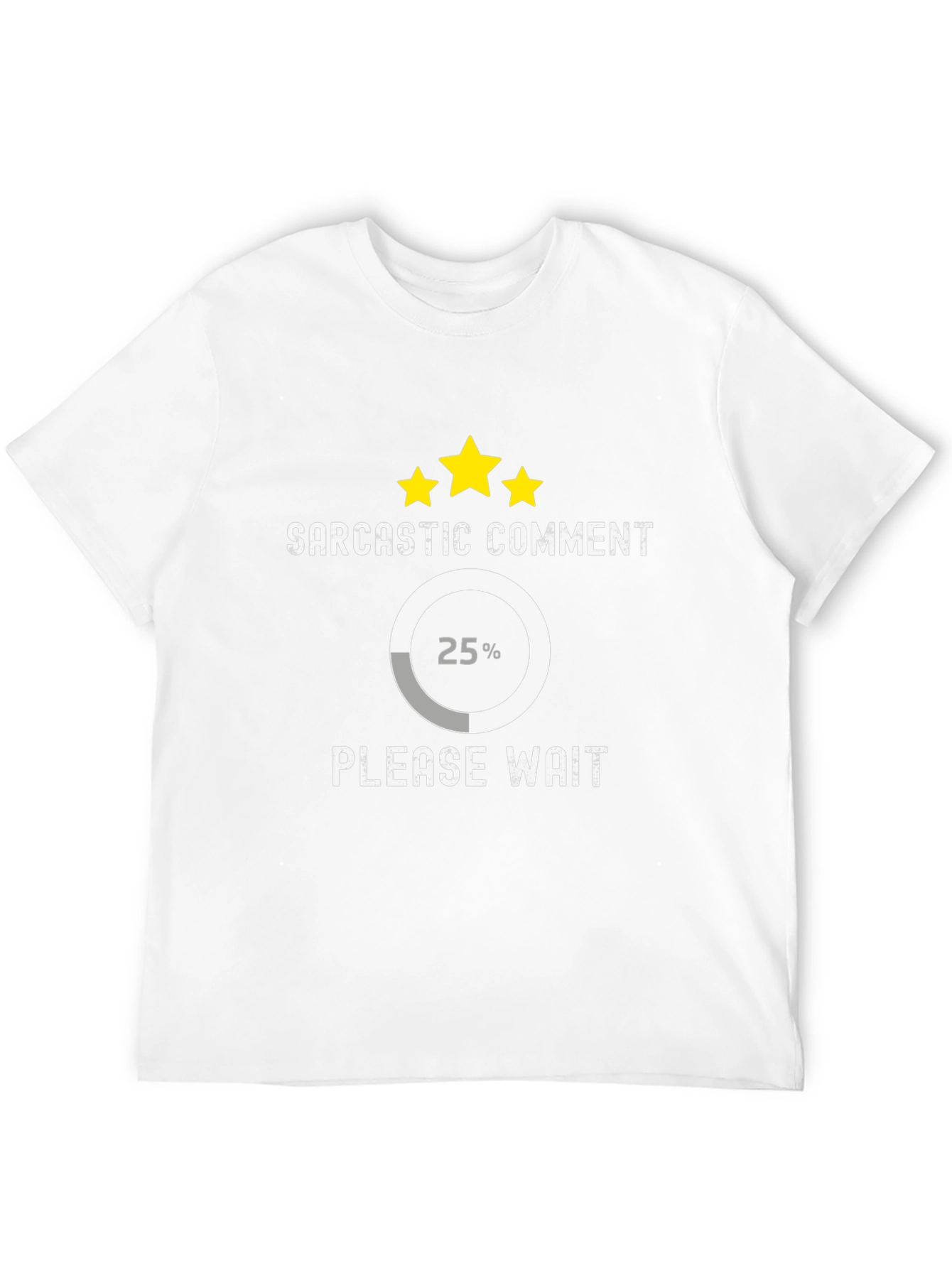 Black Sarcastic Comment Loading T-Shirt view 12