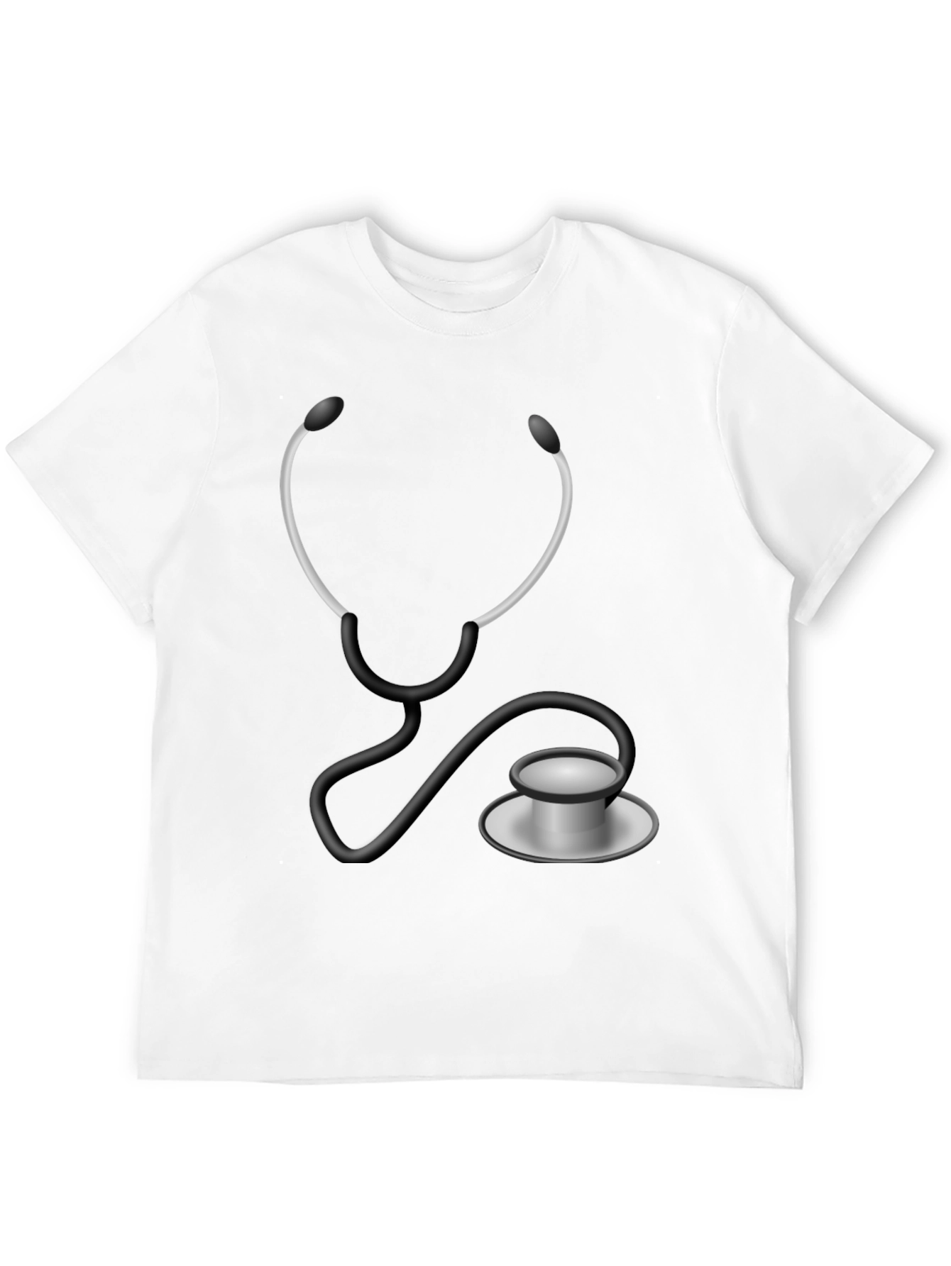Black Stethoscope Graphic T-Shirt - Medical Humor Tee view 12