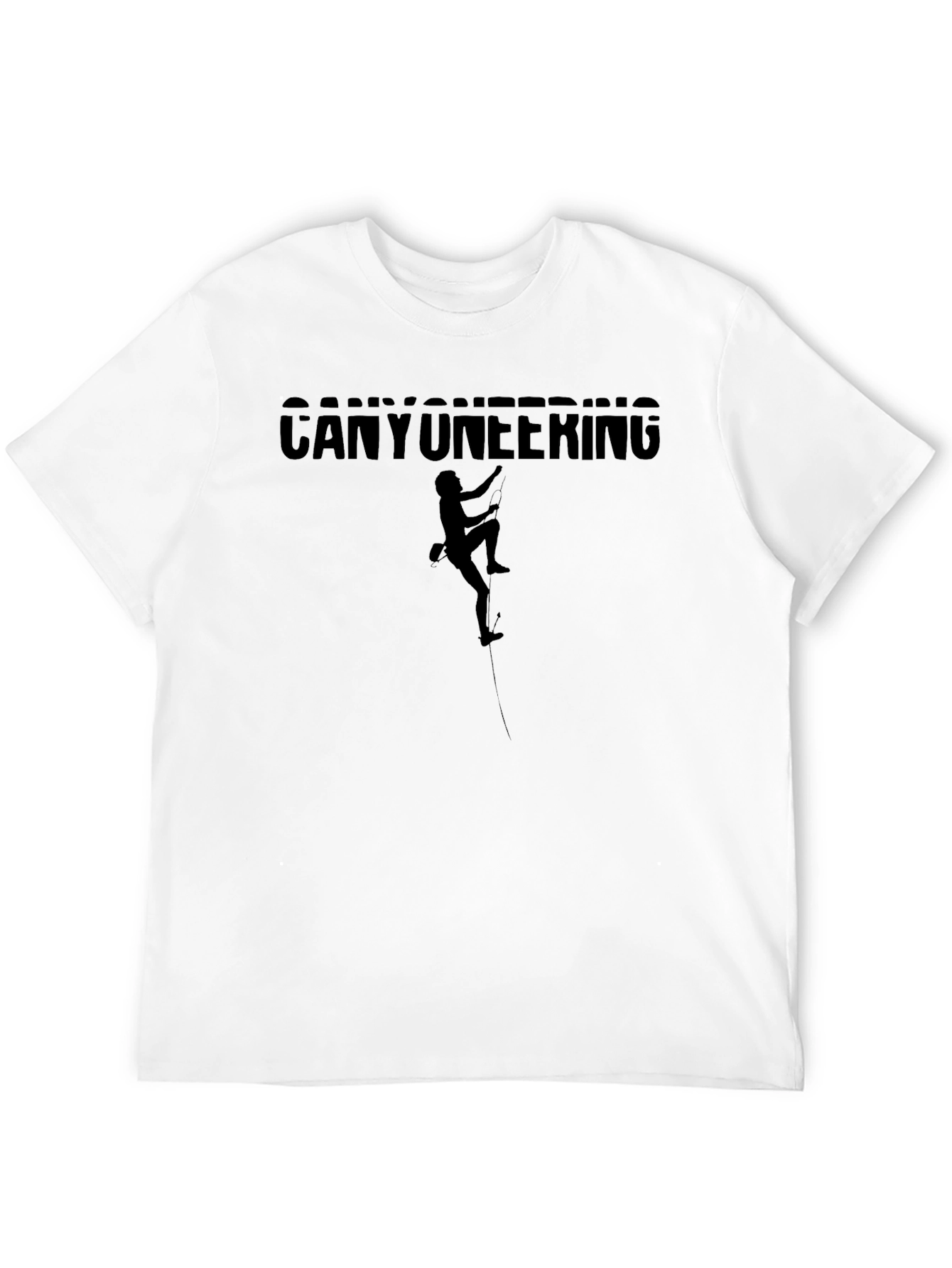 Black Canyoneering Black T-Shirt - Adventure Climbing view 12
