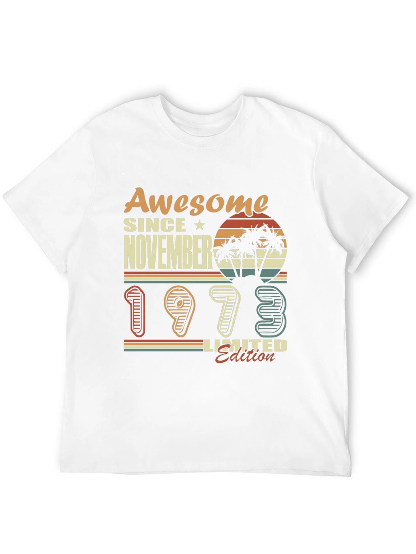 Black Awesome Since November 1973 Limited Edition T-Shirt view 12