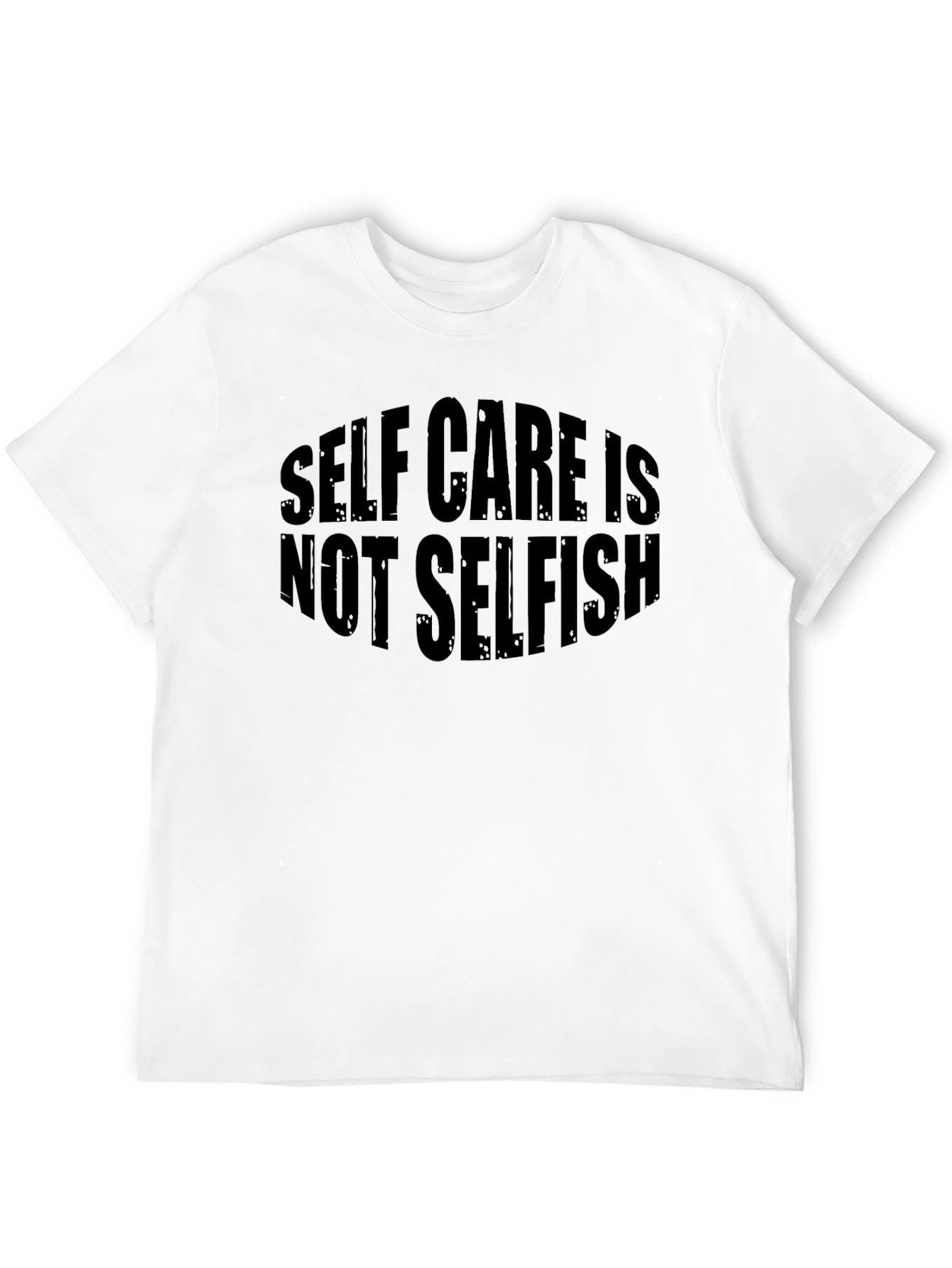 Black Self Care Is Not Selfish Graphic Tee - Black T-Shirt view 12