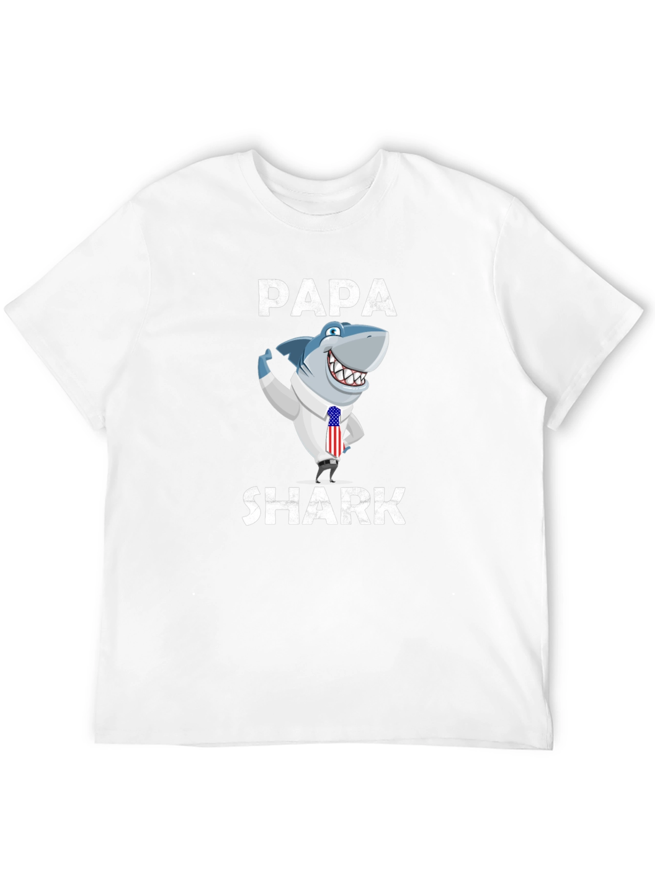 Papa Shark Graphic Tee - Novelty Shirt - 12
