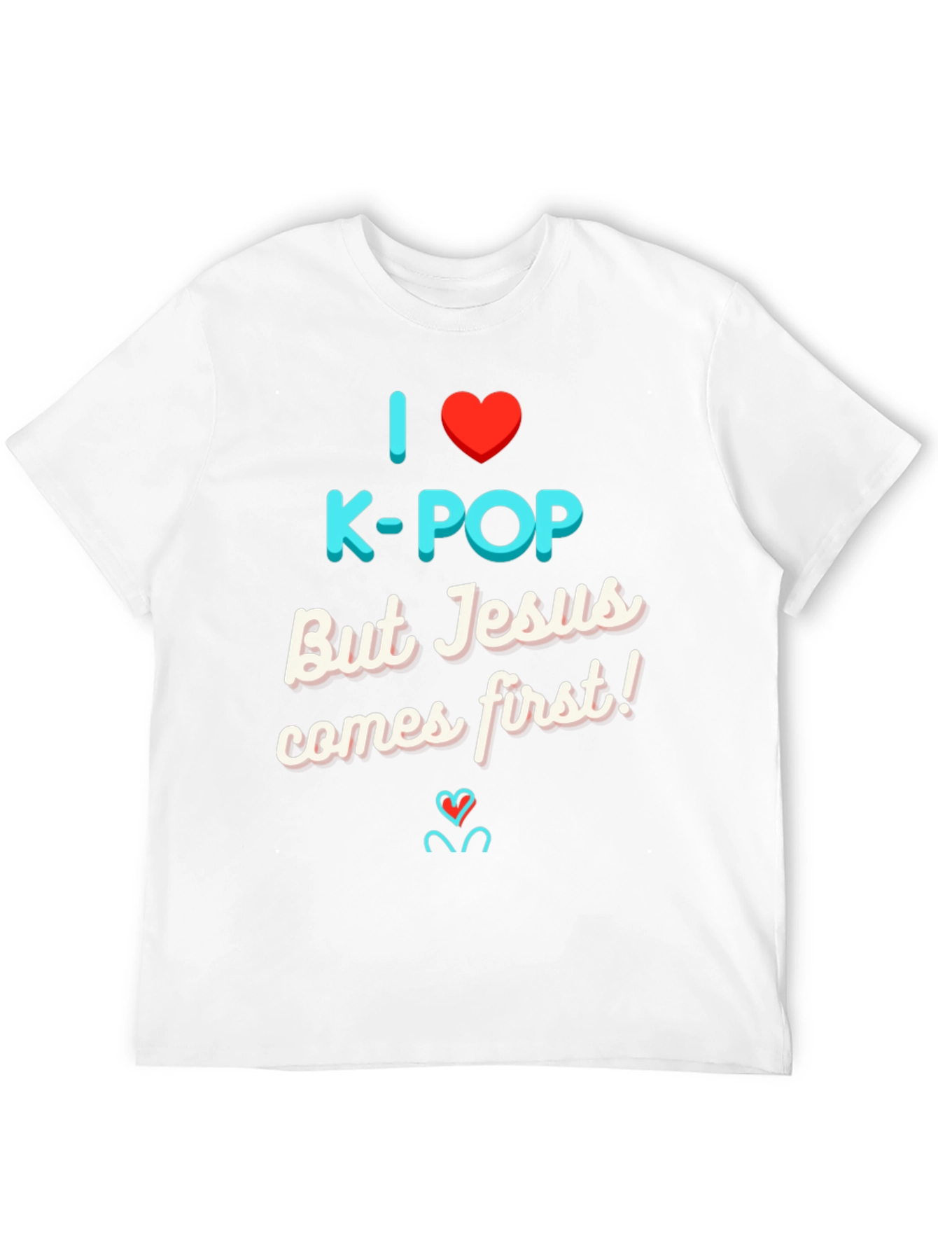 Black I Love K-Pop But Jesus T-Shirt view 12