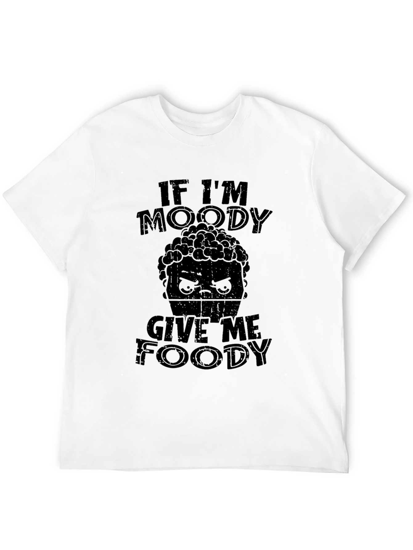 Black Moody Foody Graphic T-Shirt -  Funny Foodie Tee view 12